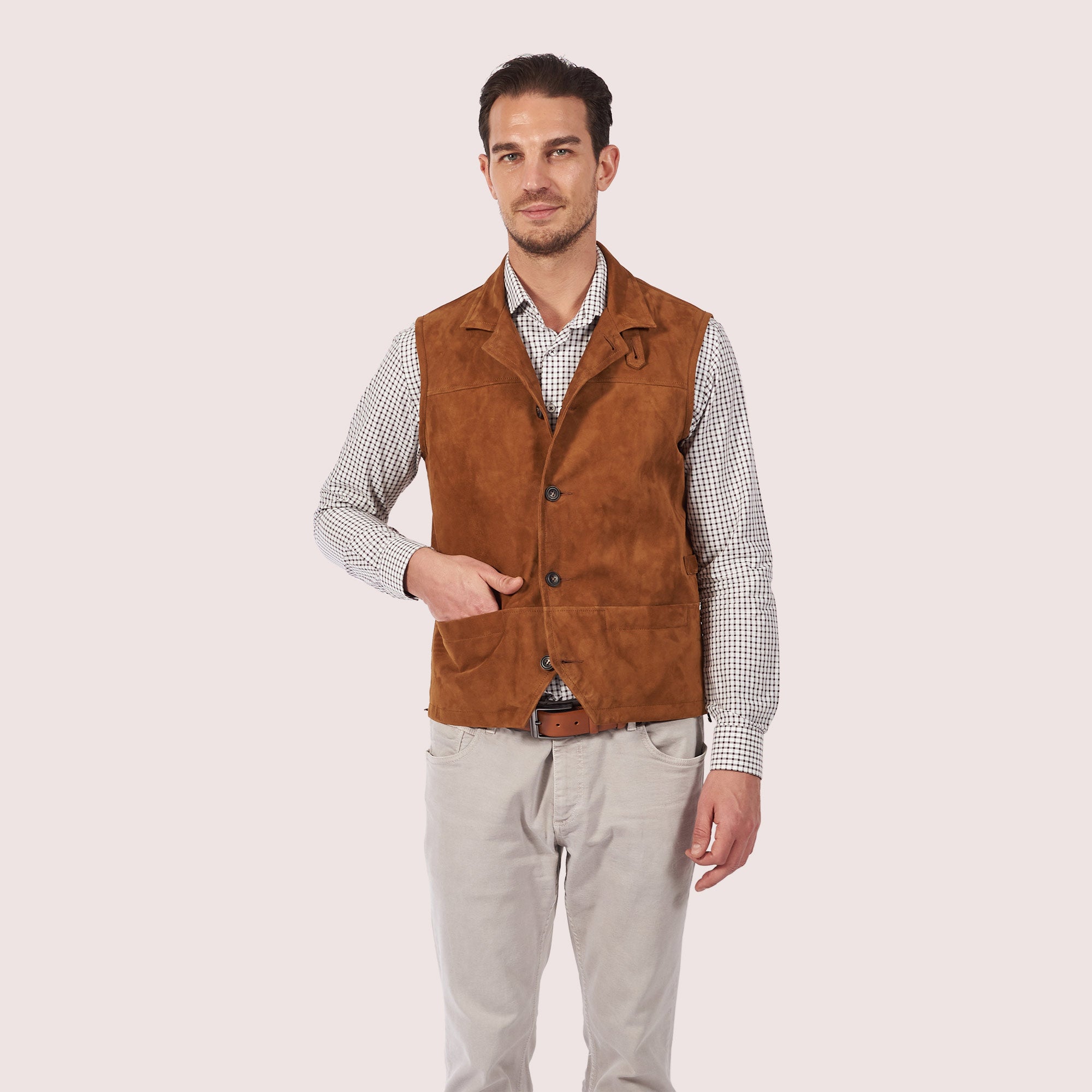 Glendale Goat Suede Vest