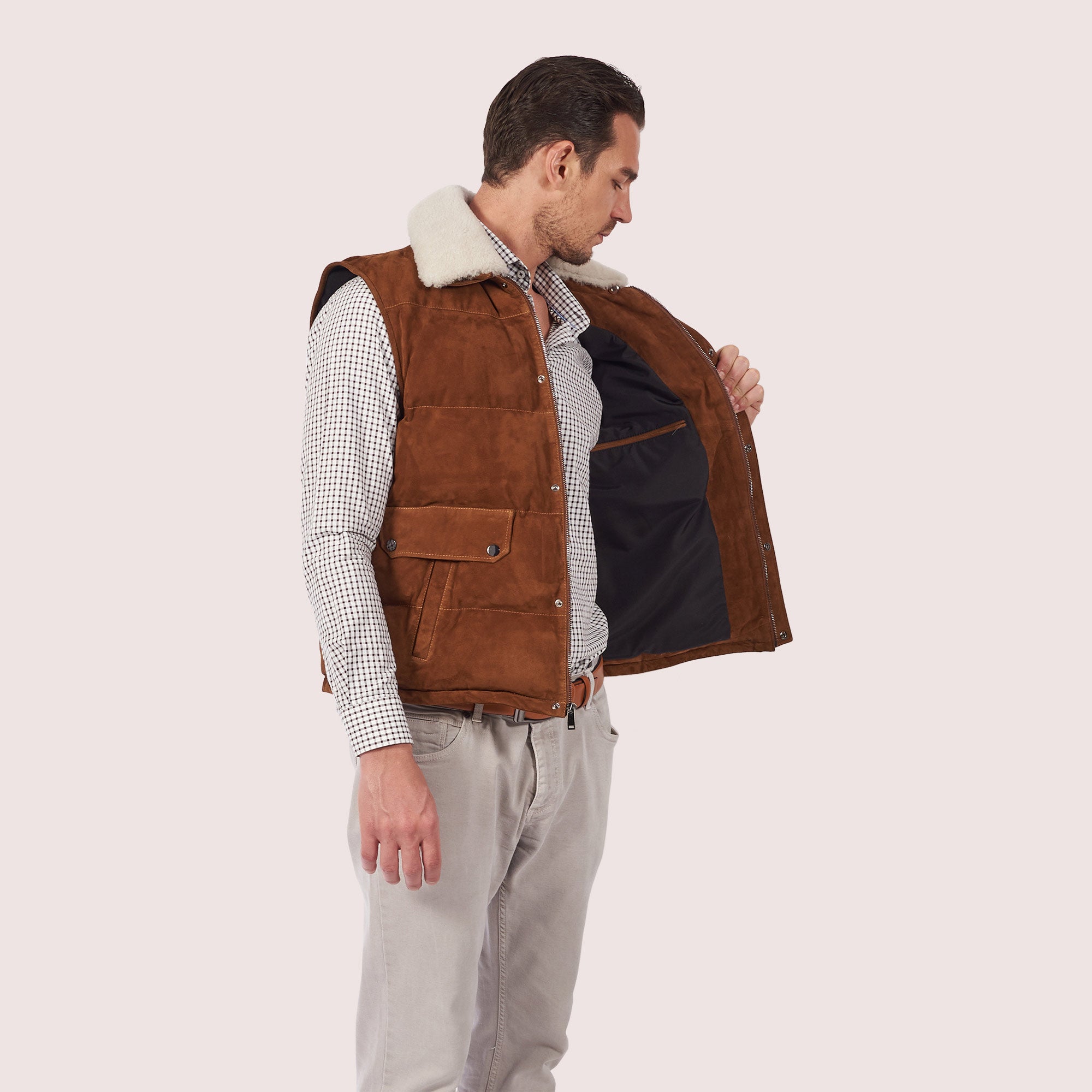 Tristen Goat Suede Vest