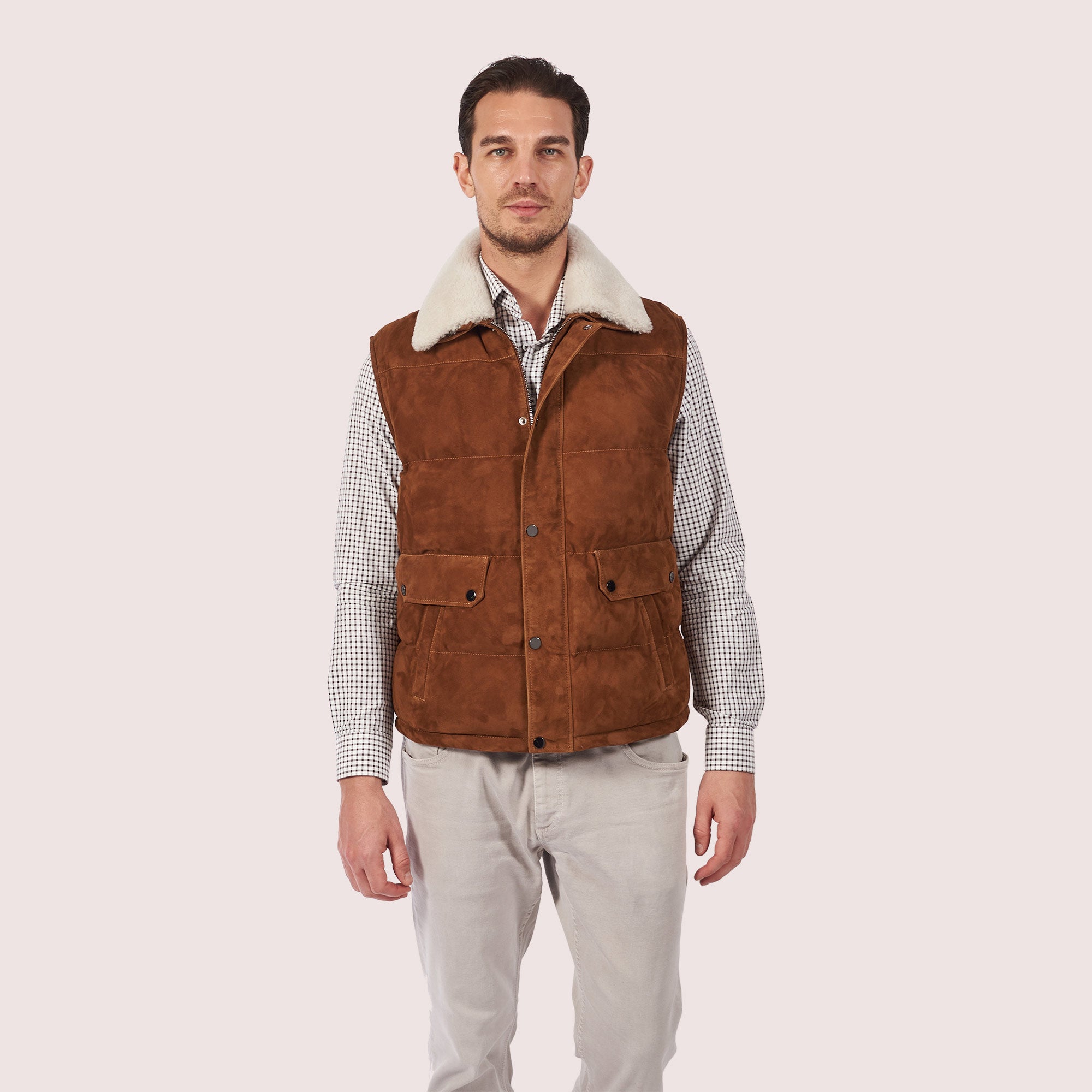 Tristen Goat Suede Vest