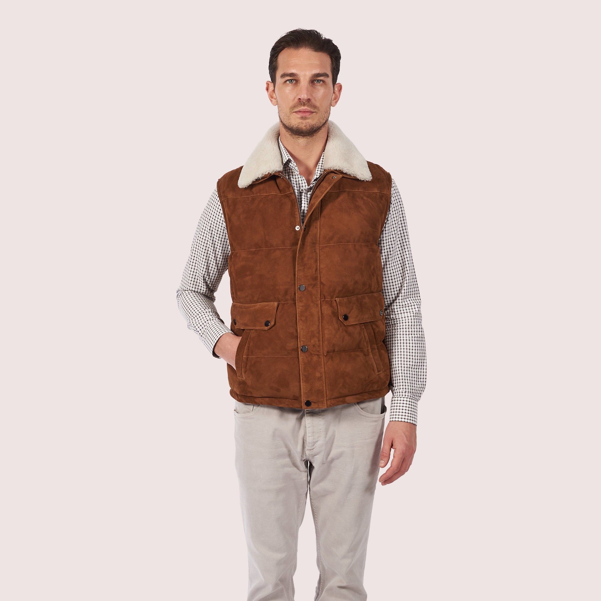 Tristen Goat Suede Vest