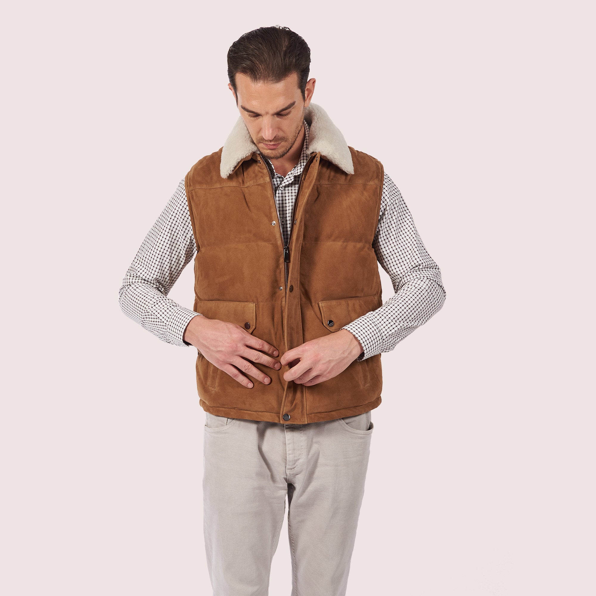 Tristen Goat Suede Vest