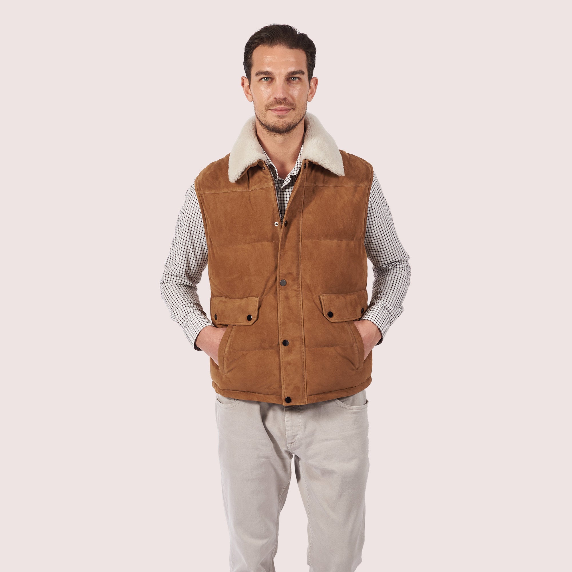 Tristen Goat Suede Vest