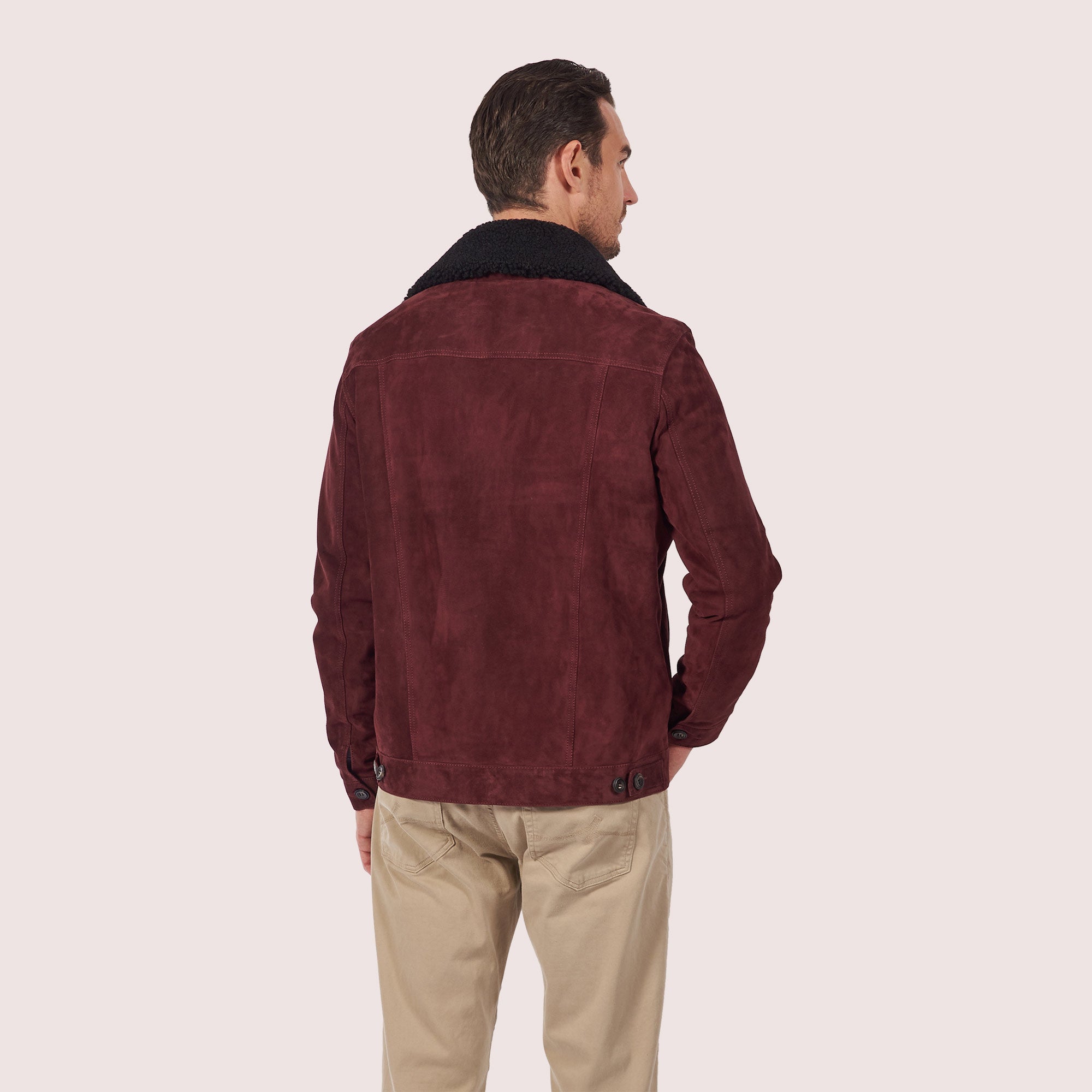 Dupont Goat Suede Trucker Jacket