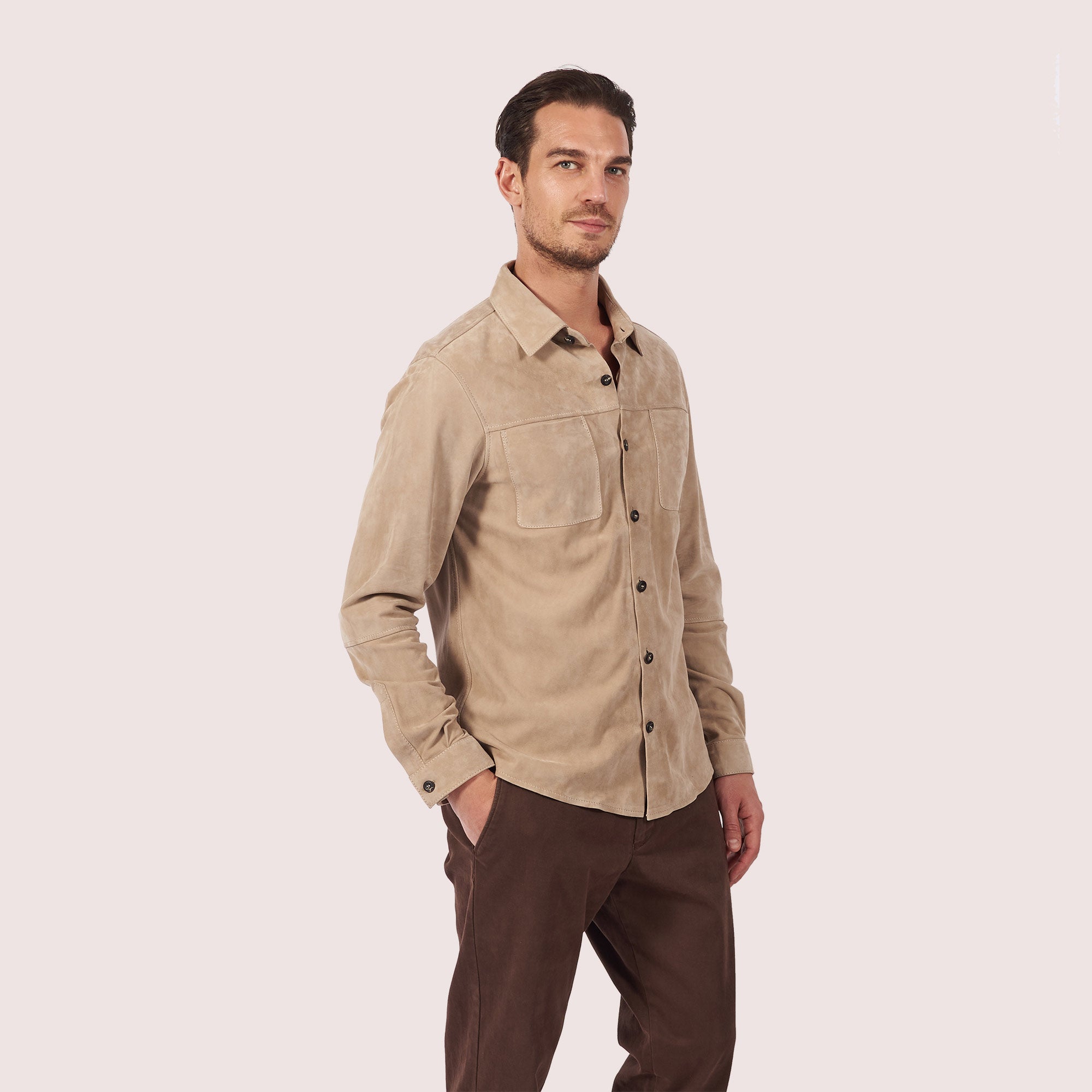 Hartford Goat Suede Shirt