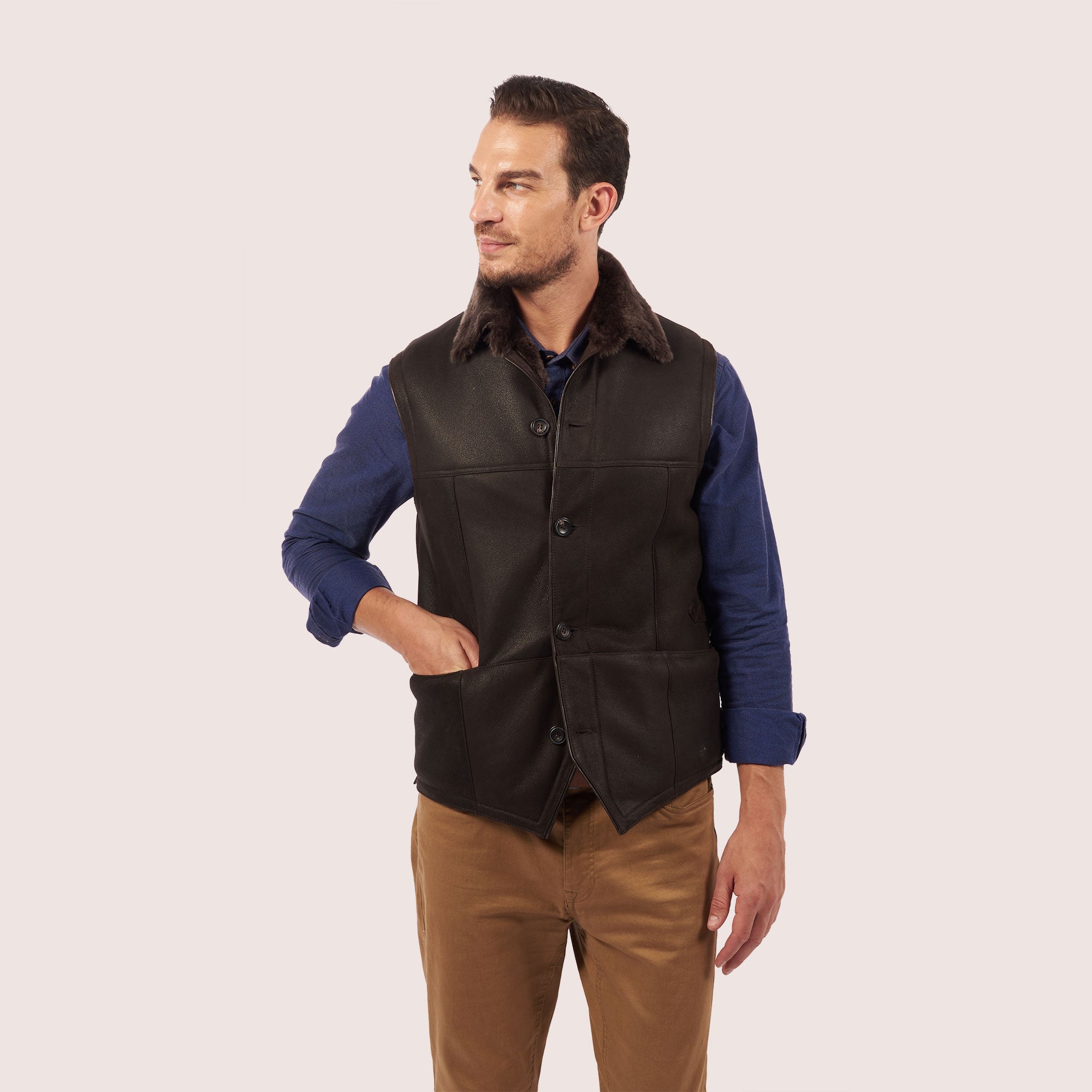Barrett shearling vest
