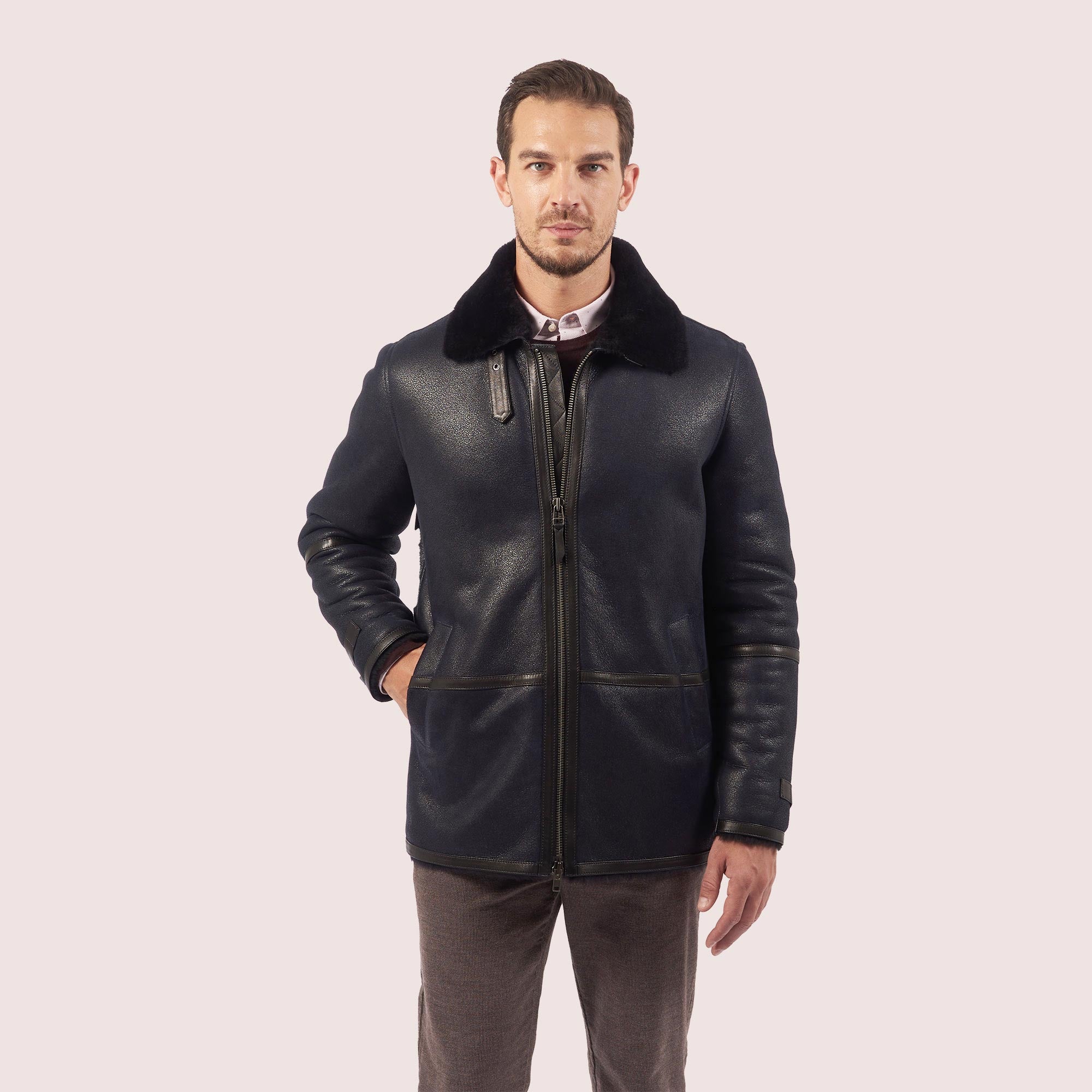 Sierra B-3 Shearling Bomber Jacket