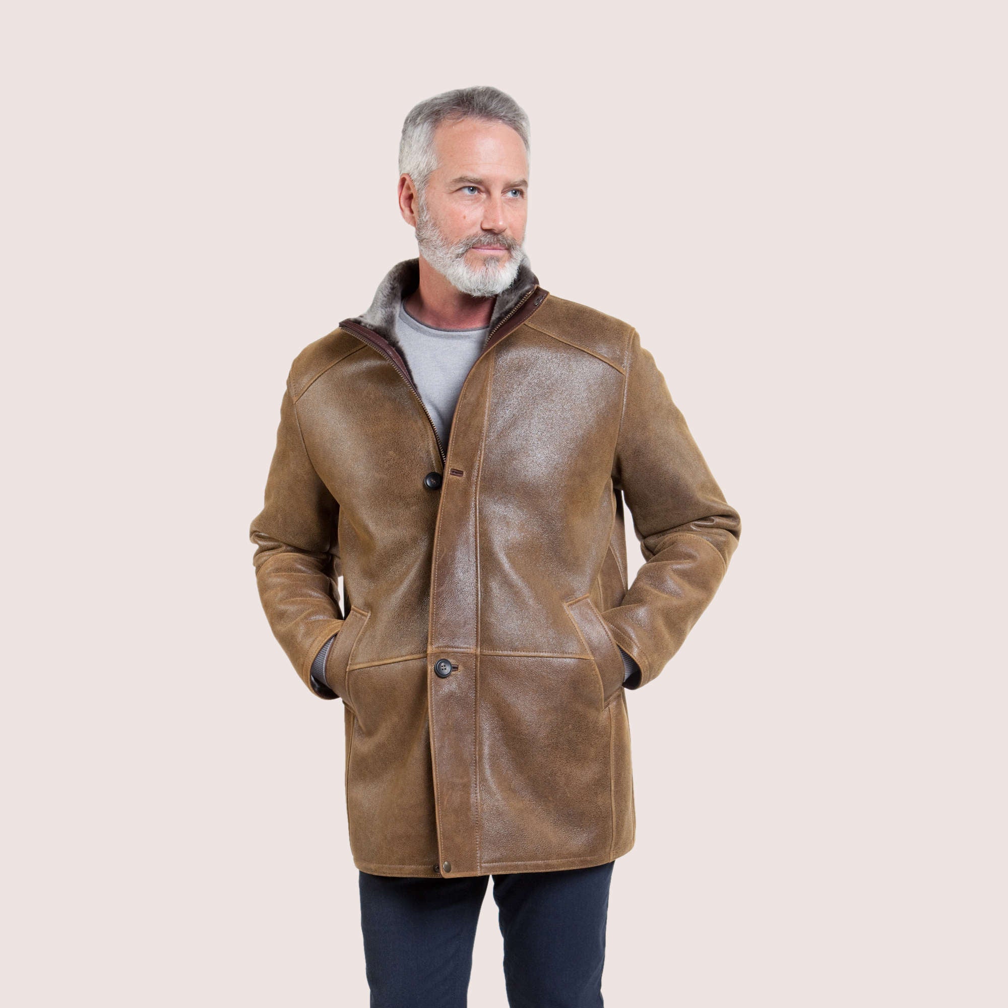 Laredo Shearling Coat - Stylish & Versatile Outerwear