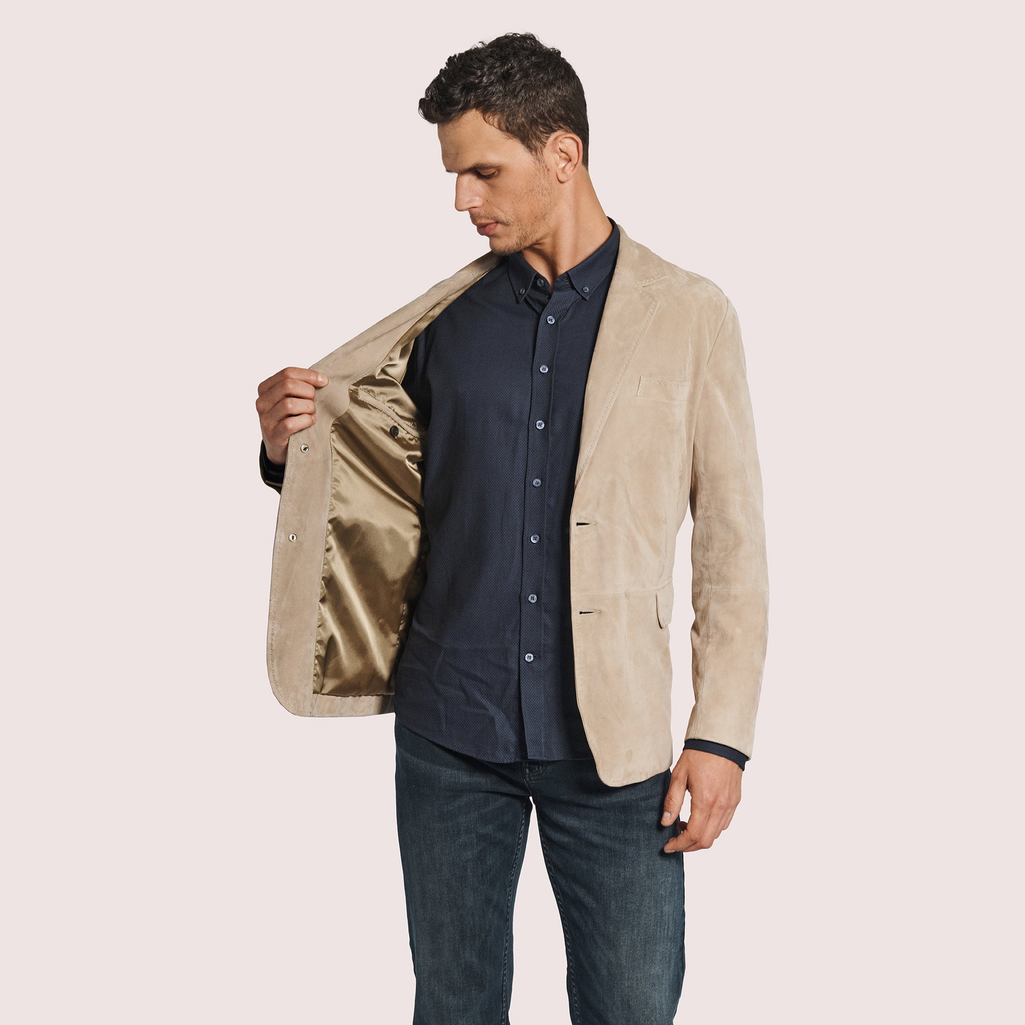 Saratoga Metis Goat Suede Blazer