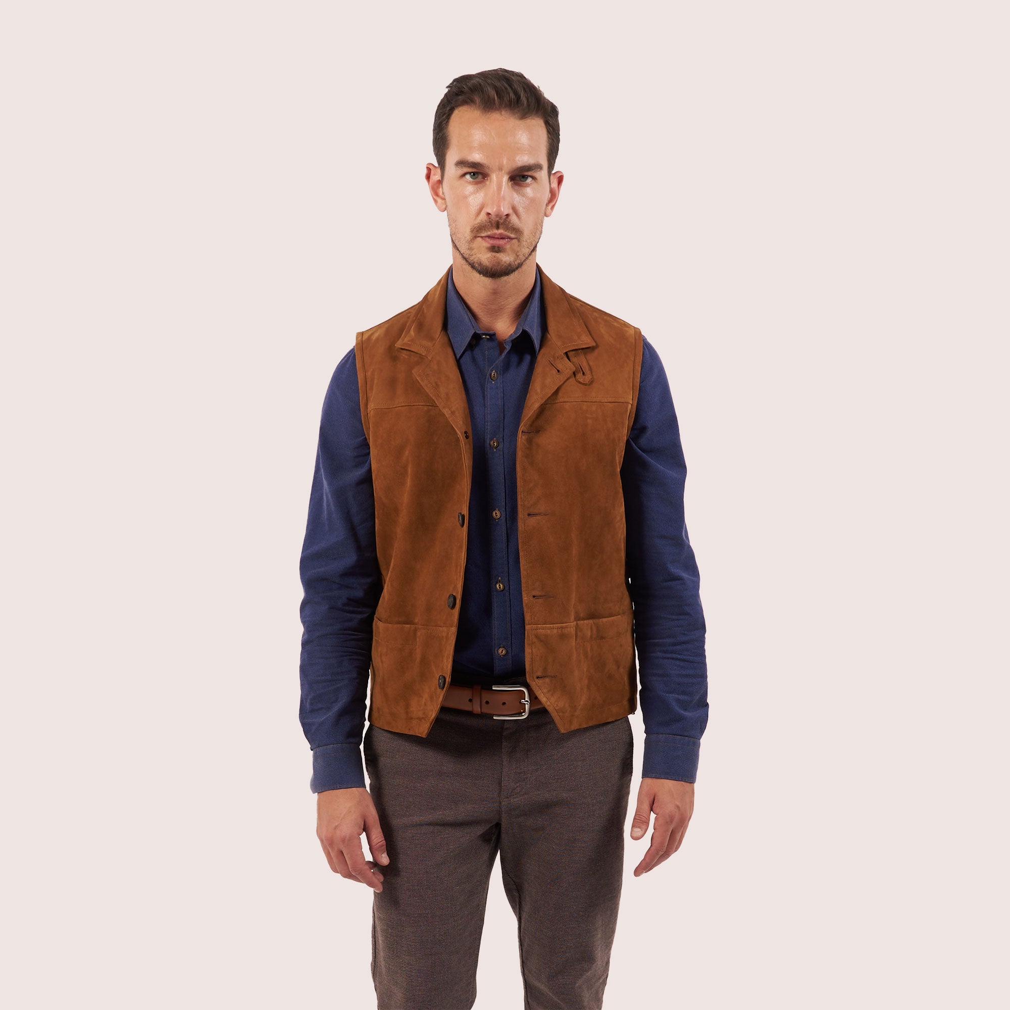 Brentwood goat suede vest