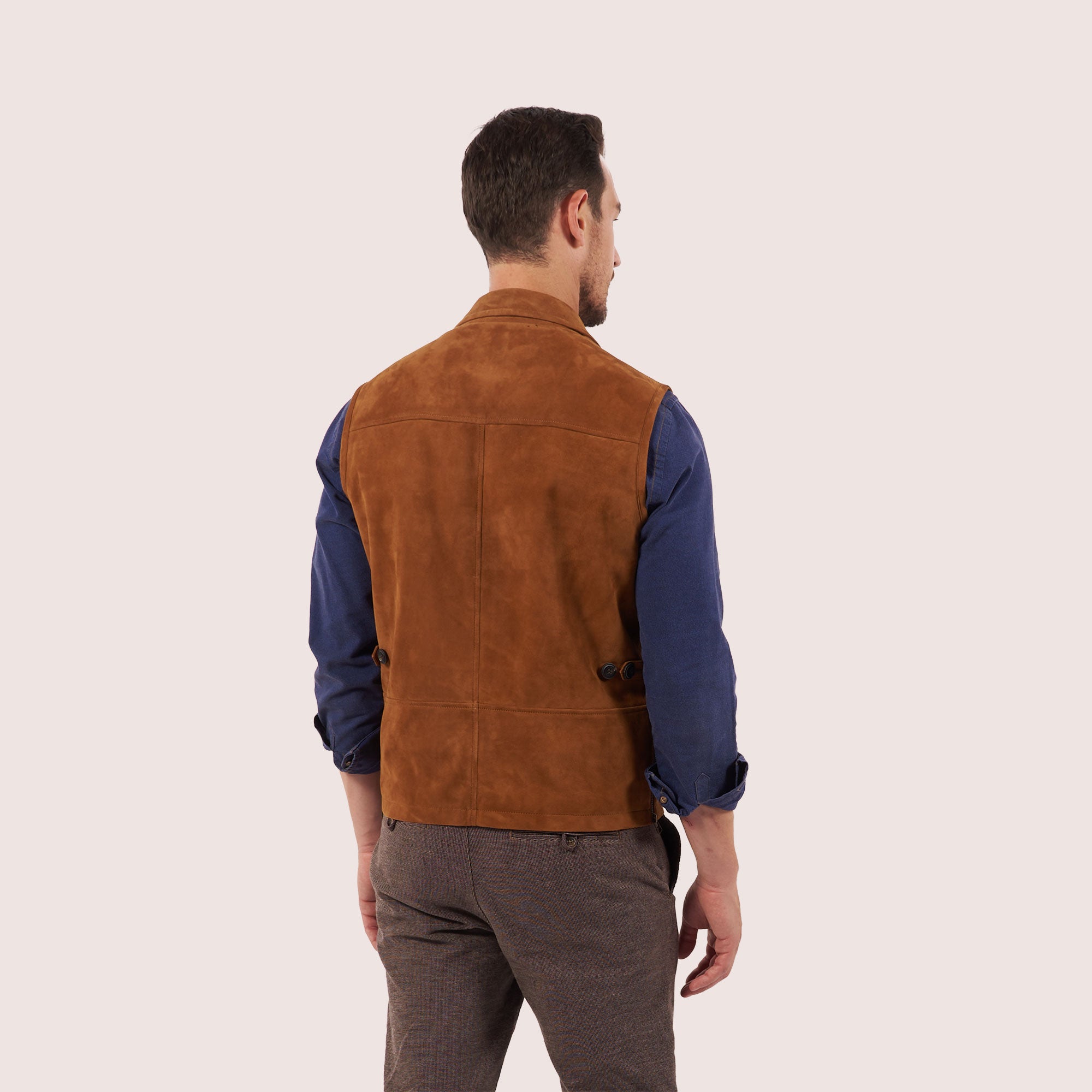 Brentwood goat suede vest