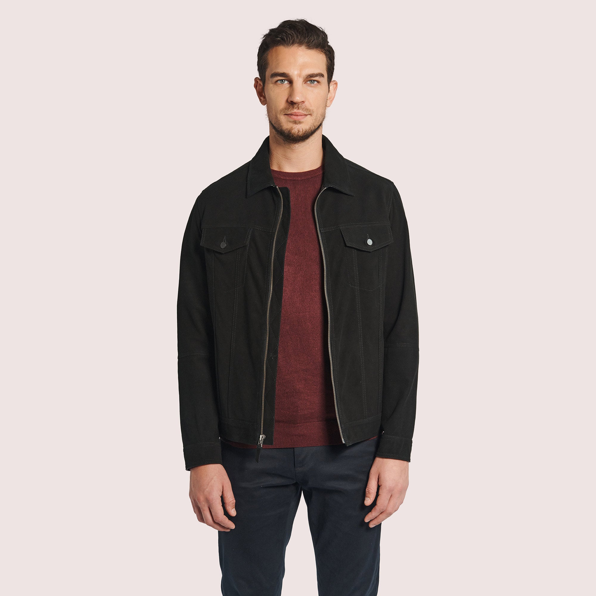 Brooklyn Goat Suede Jacket