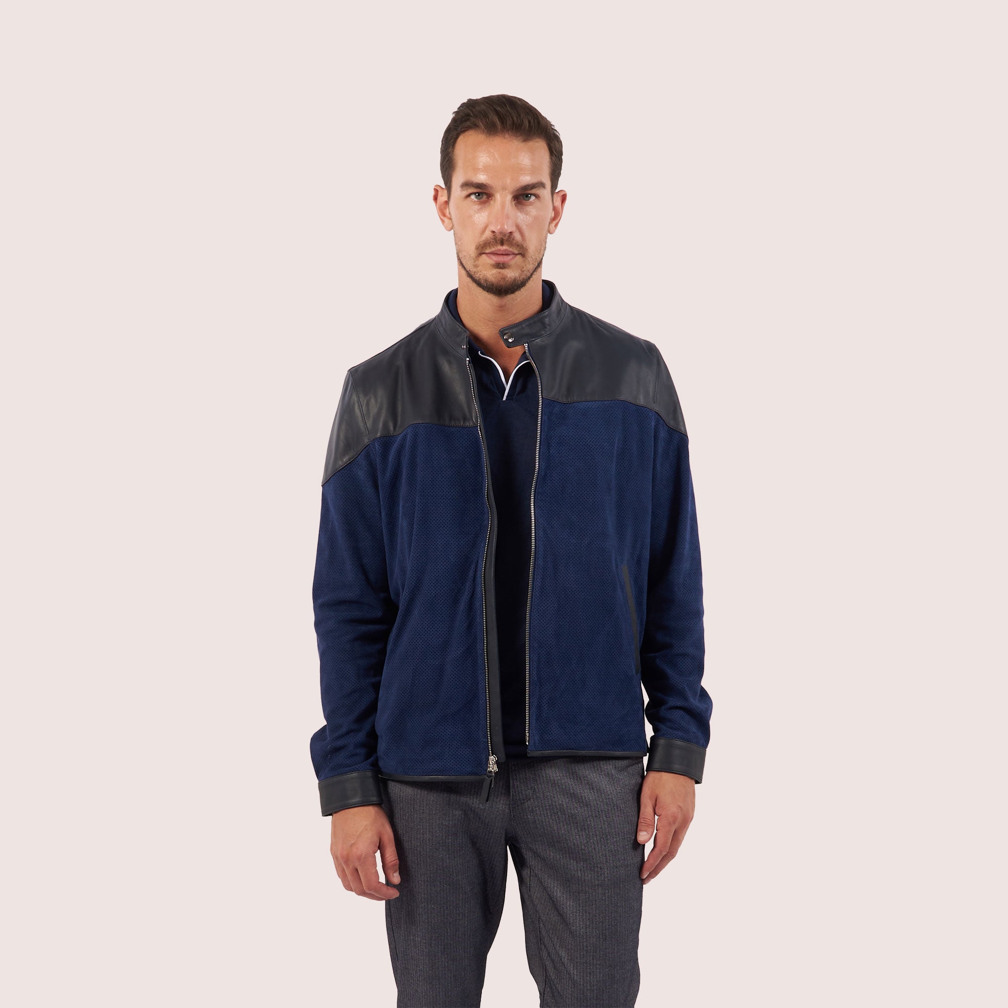 Clayton goat suede jacket