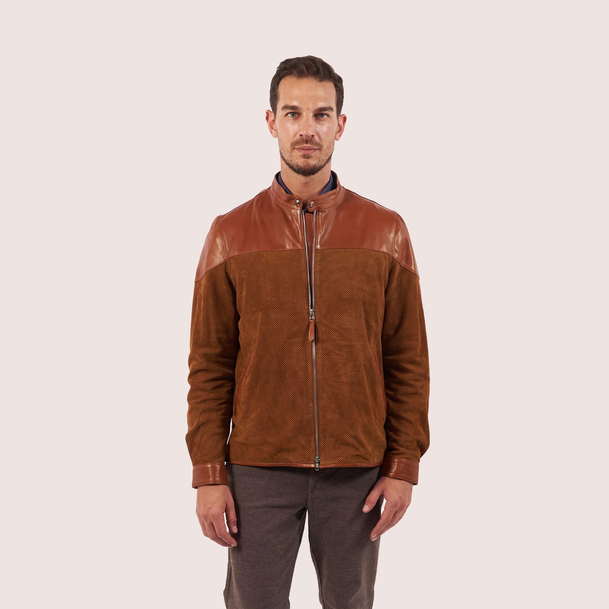 Clayton goat suede jacket