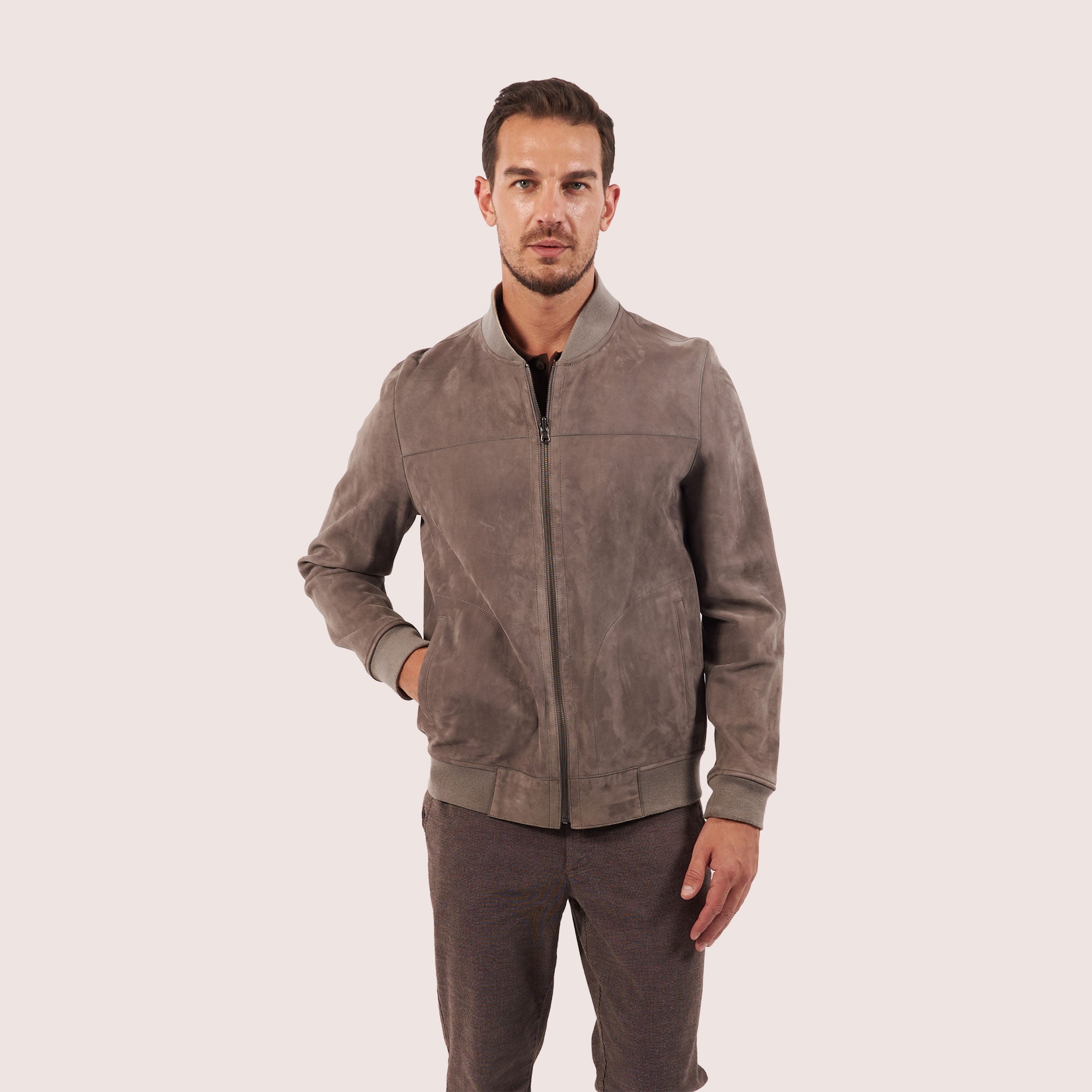 Hayes goat suede jacket