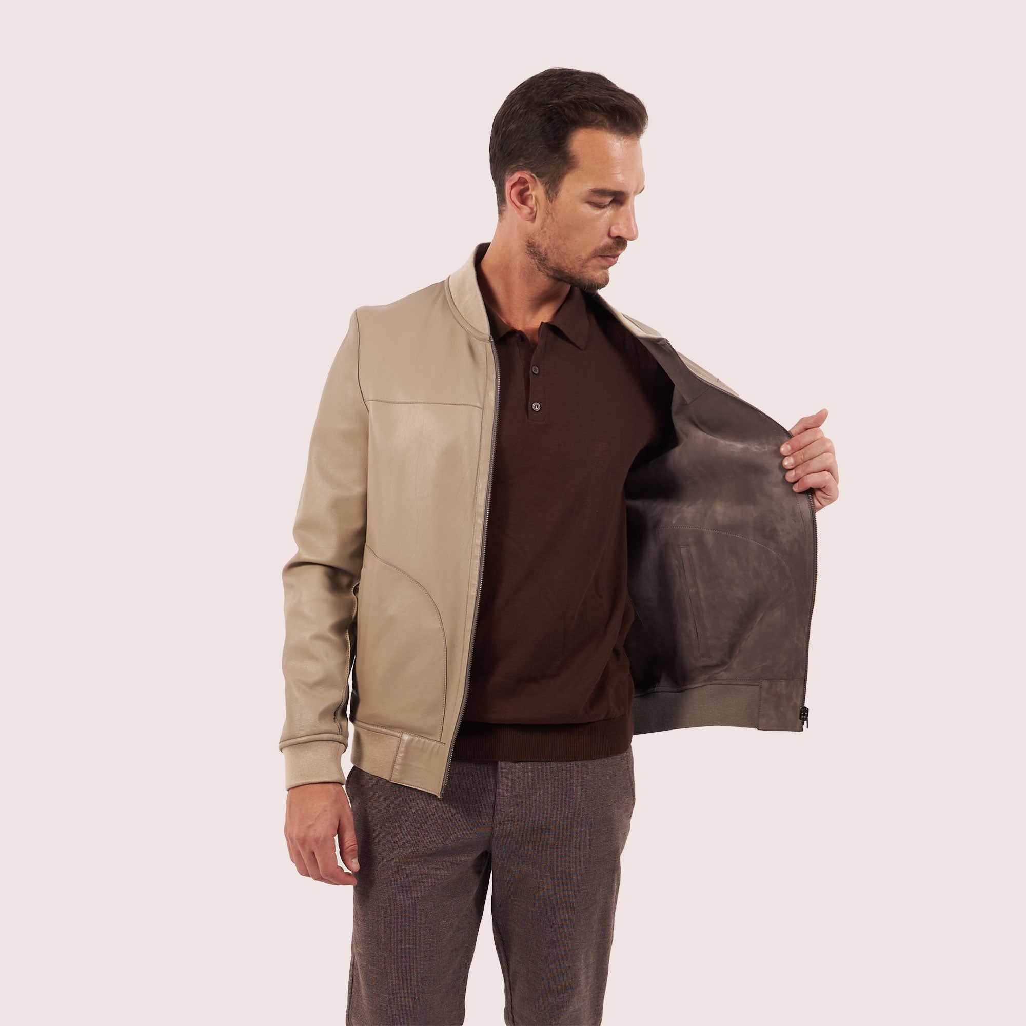 Hayes goat suede jacket