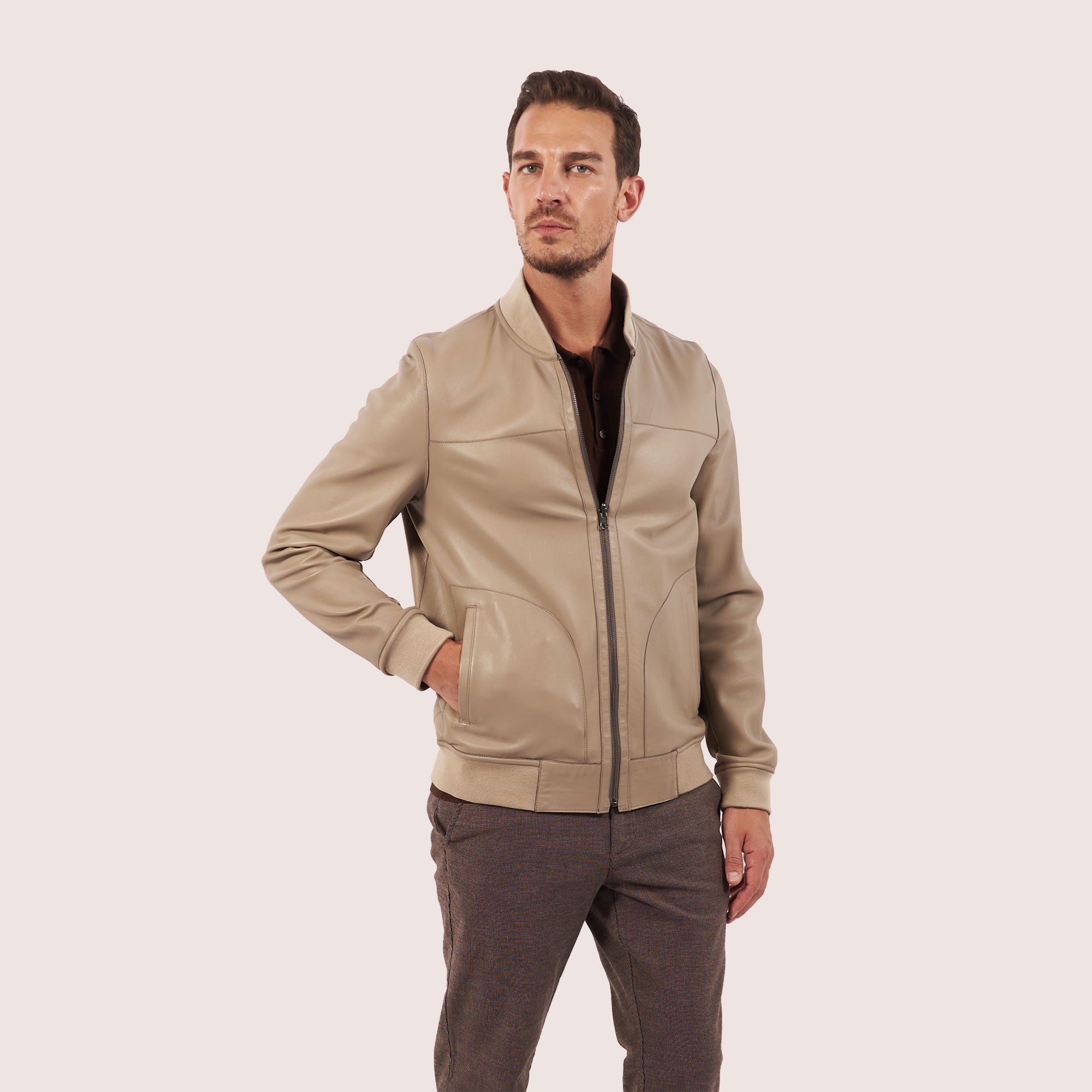 Hayes goat suede jacket