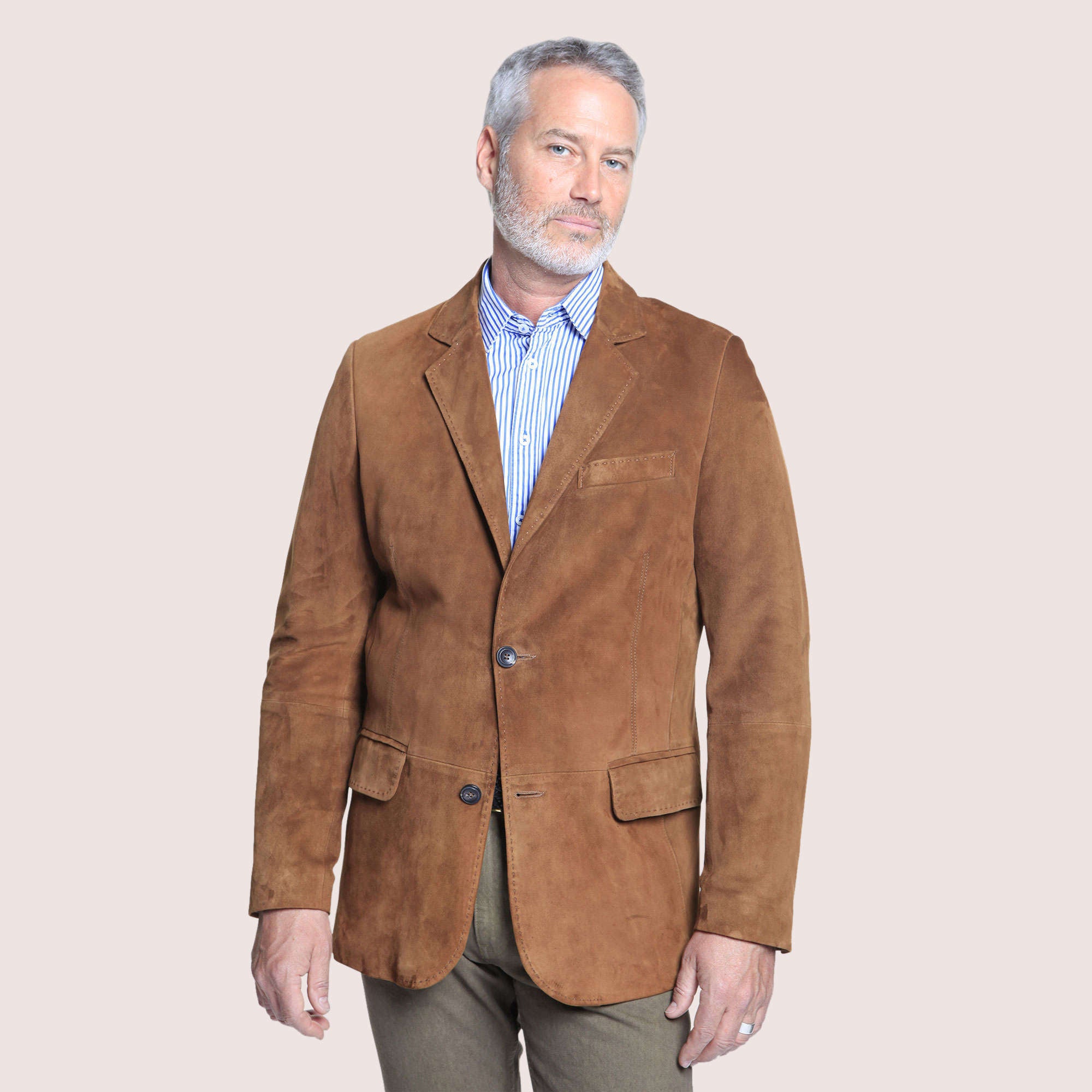 Saratoga Metis Goat Suede Blazer