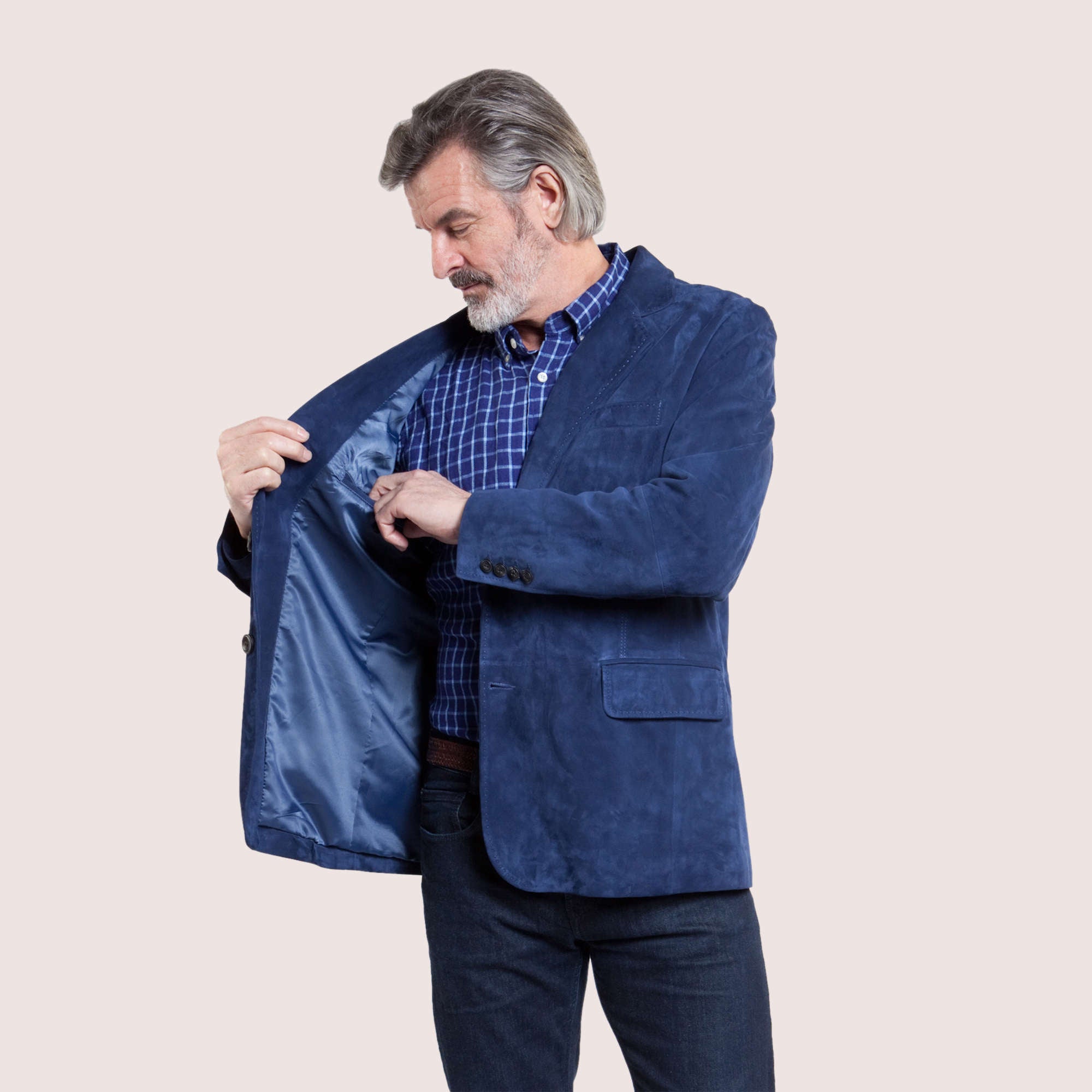 Saratoga Metis Goat Suede Blazer