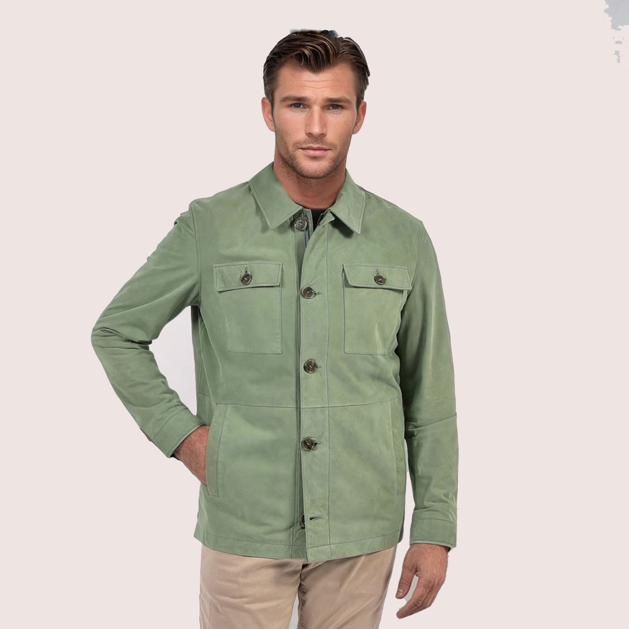 Lawrence goat suede jacket