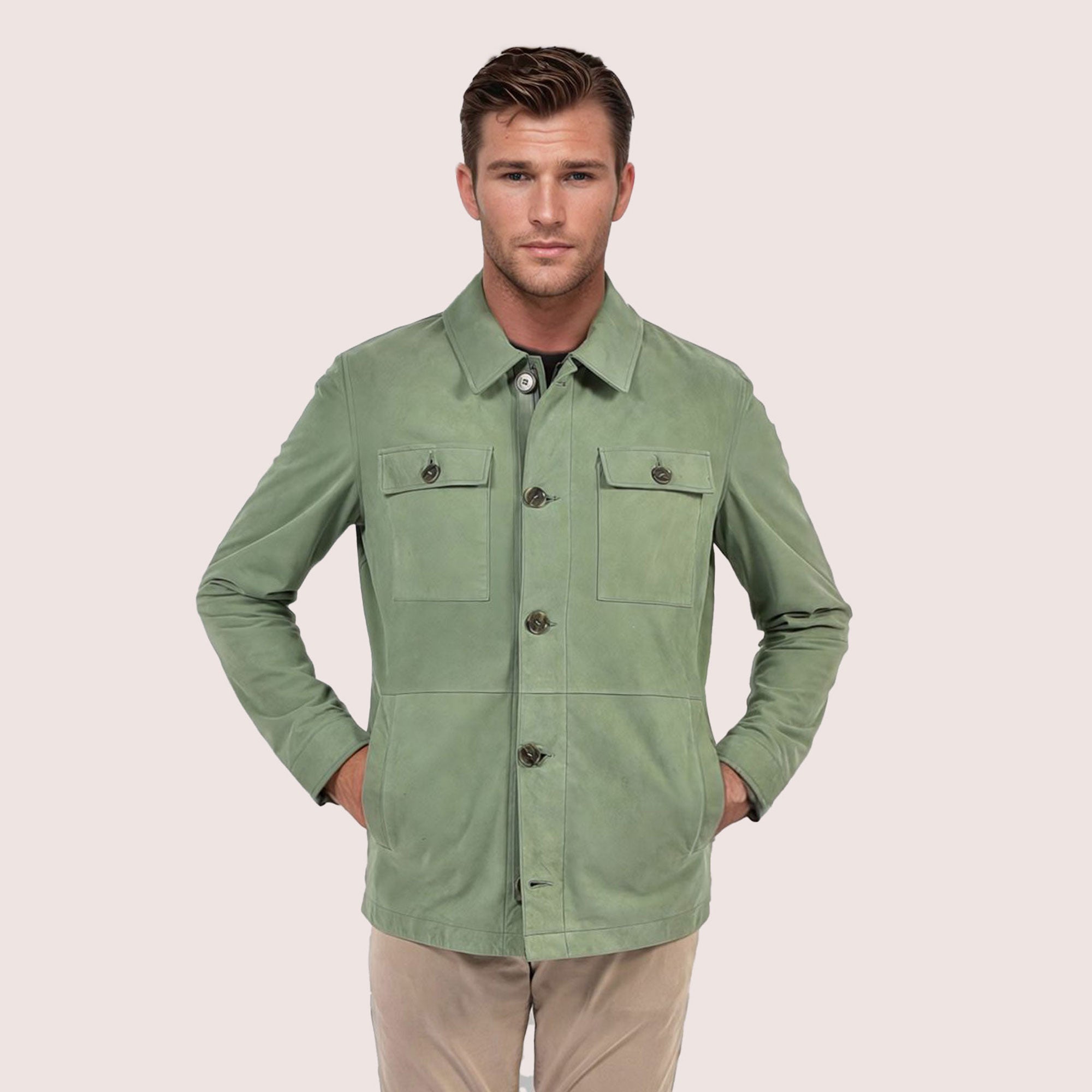 Lawrence goat suede jacket