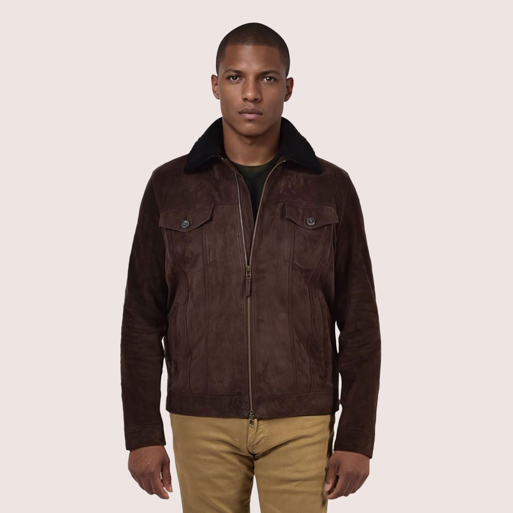 Brooklyn Goat Suede Jacket