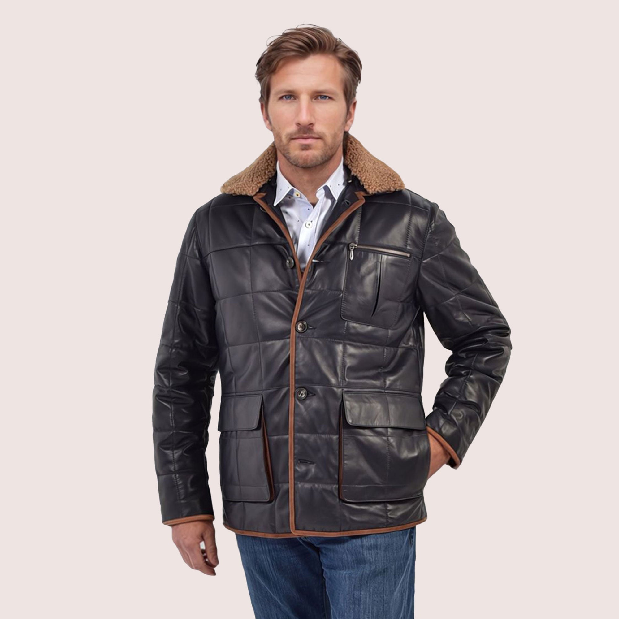 Finnegan lambskin jacket