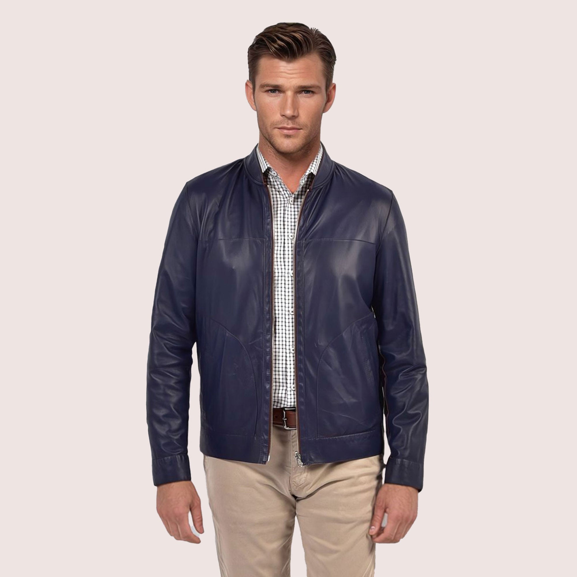 Parker reversible goat suede jacket