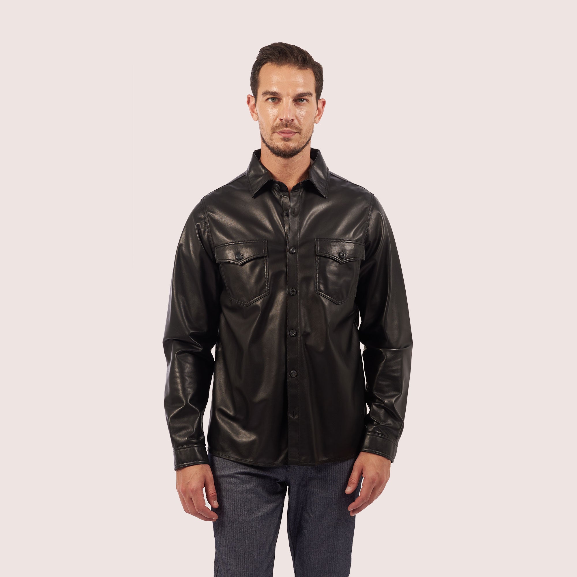 Quincy lambskin shirt