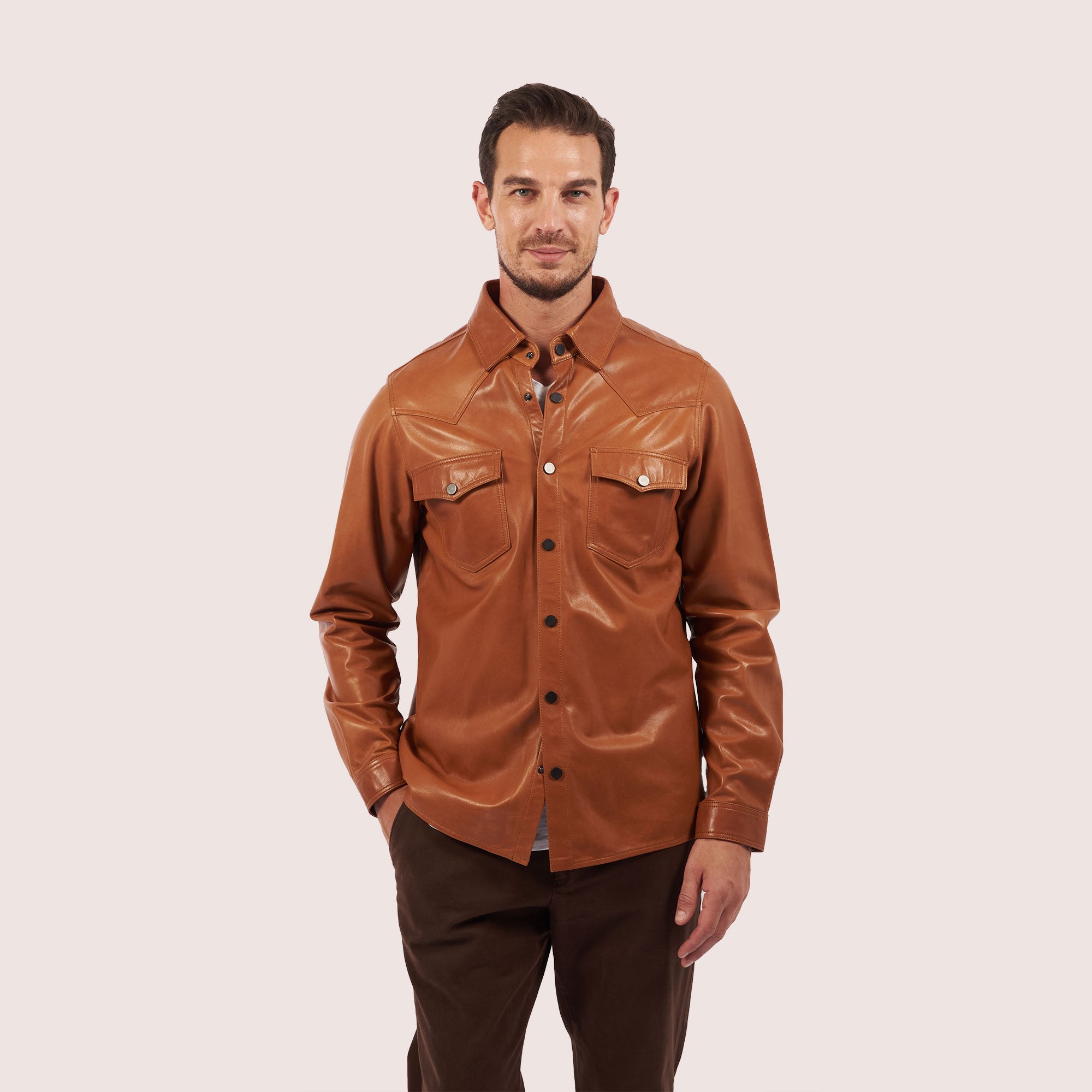 Raphael lambskin shirt