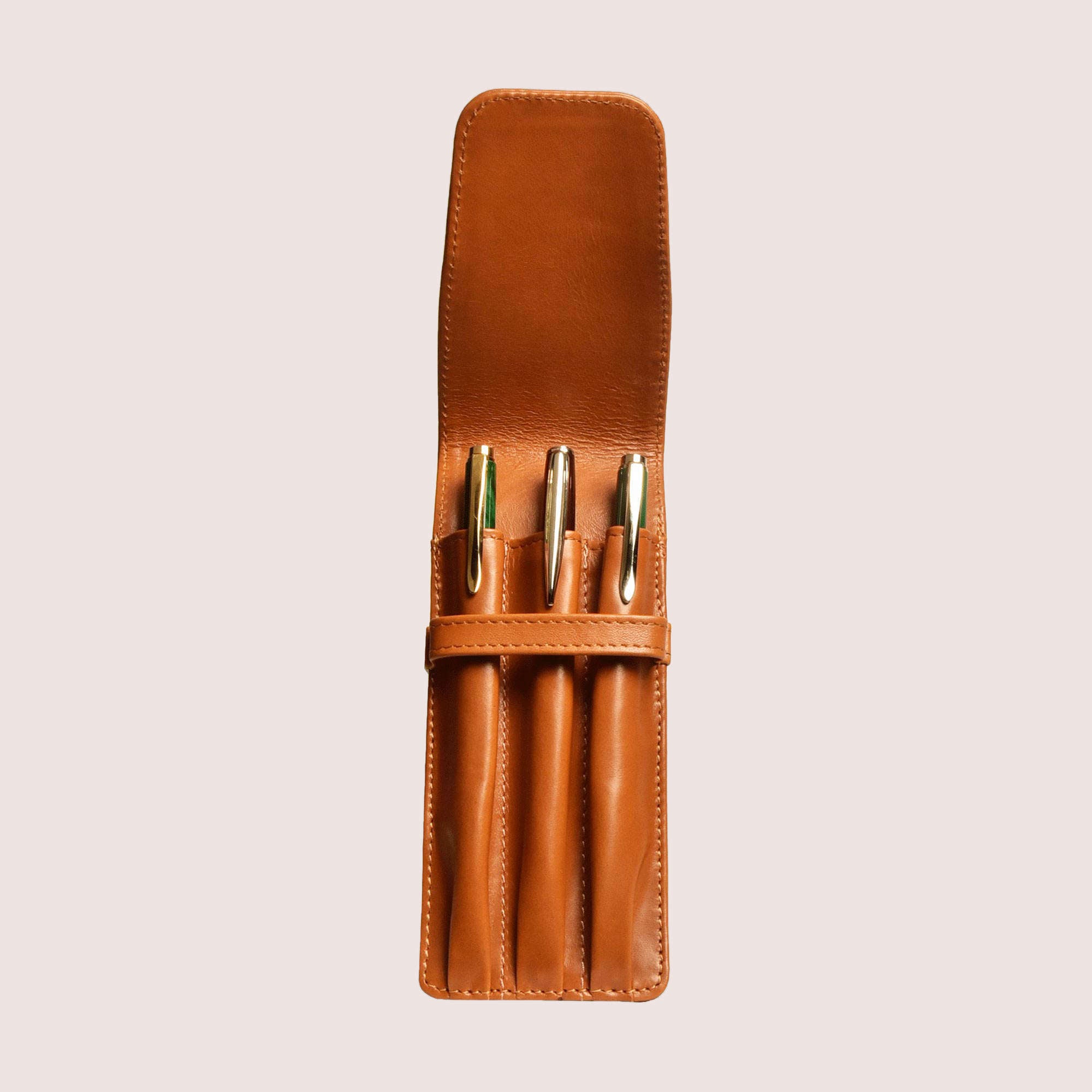 Three Pen Leather Case