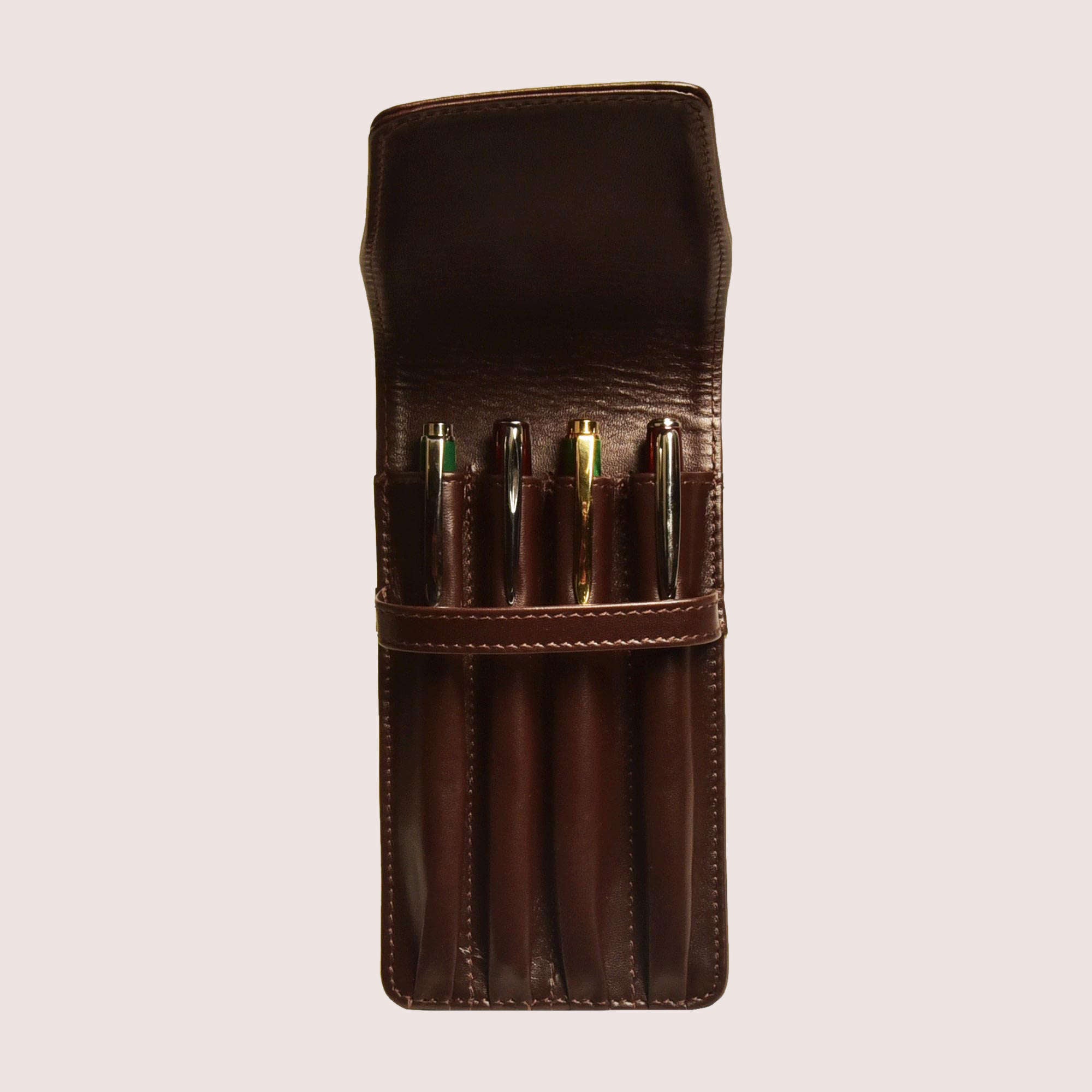 Four Pen Leather Case