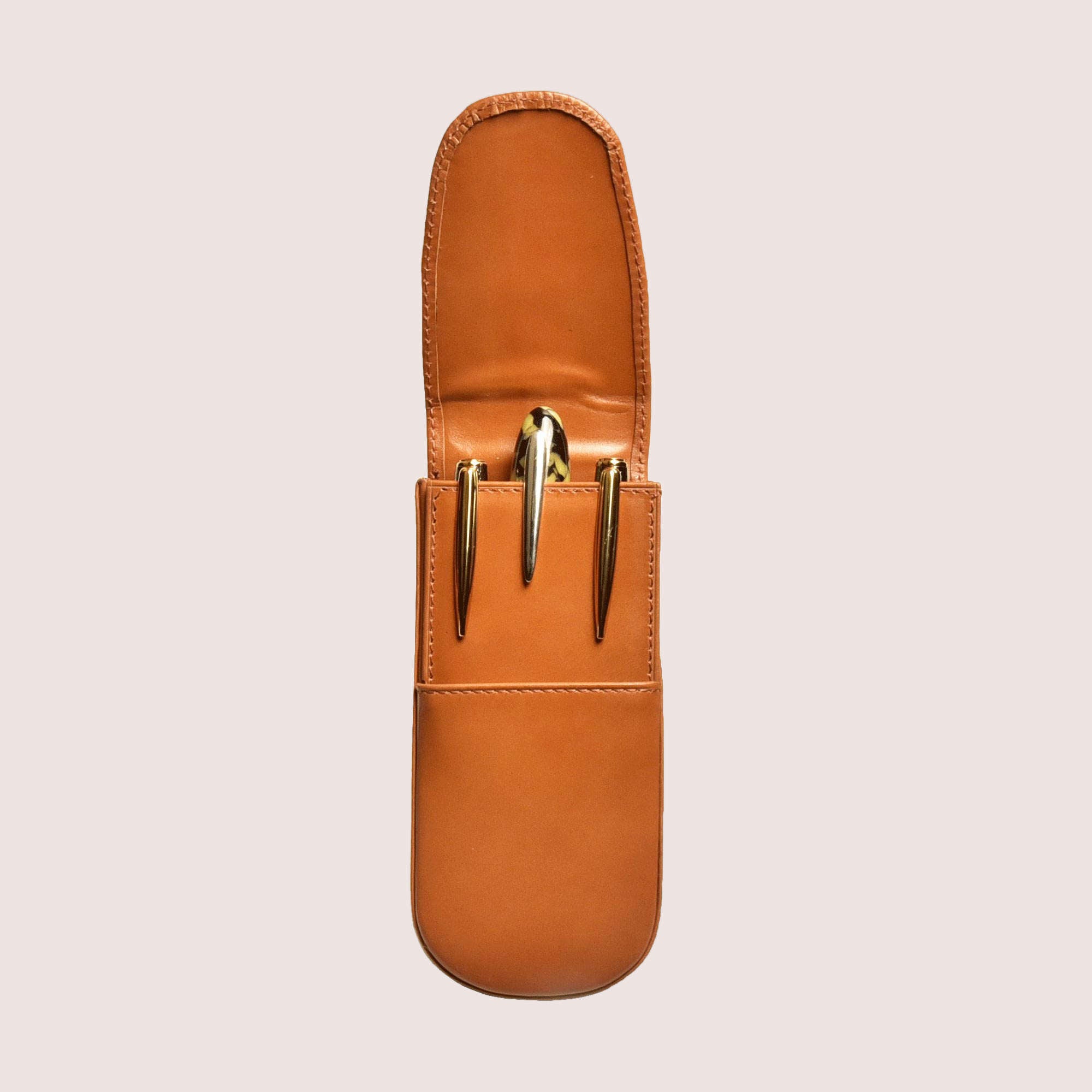 Three Pen Leather Case