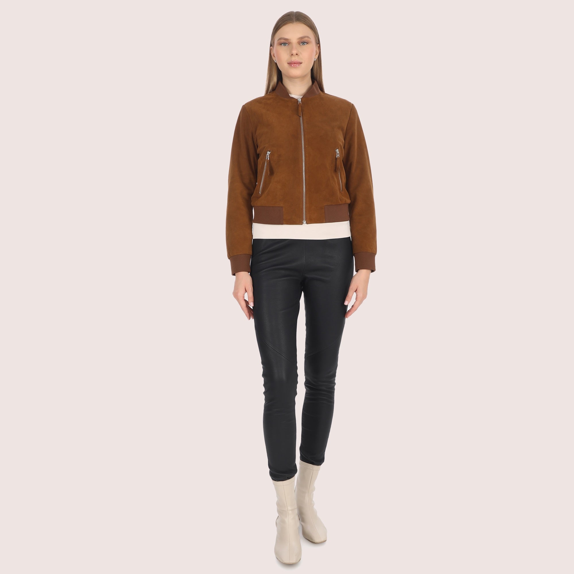 Deborah Goat Suede Jacket