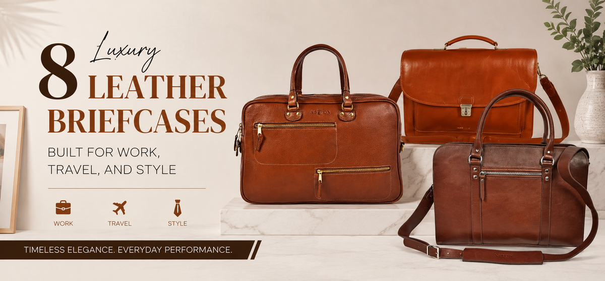 8 Luxury Leather Briefcases Built for Work, Travel, and Style