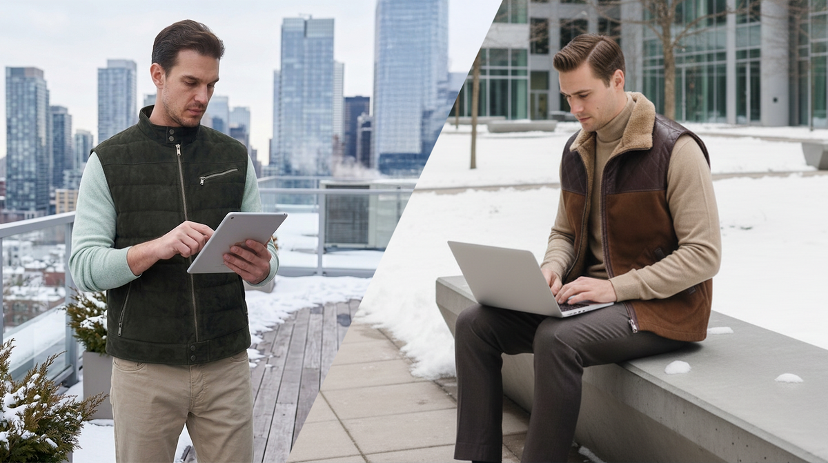 Goat Suede, Shearling & Leather Vests for Men: A Side‑by‑Side Comparison