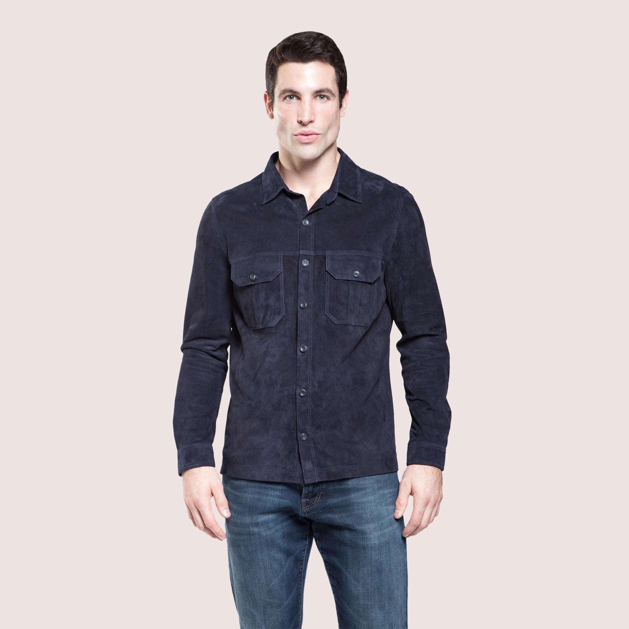 Midtown Goat Suede Shirt-4