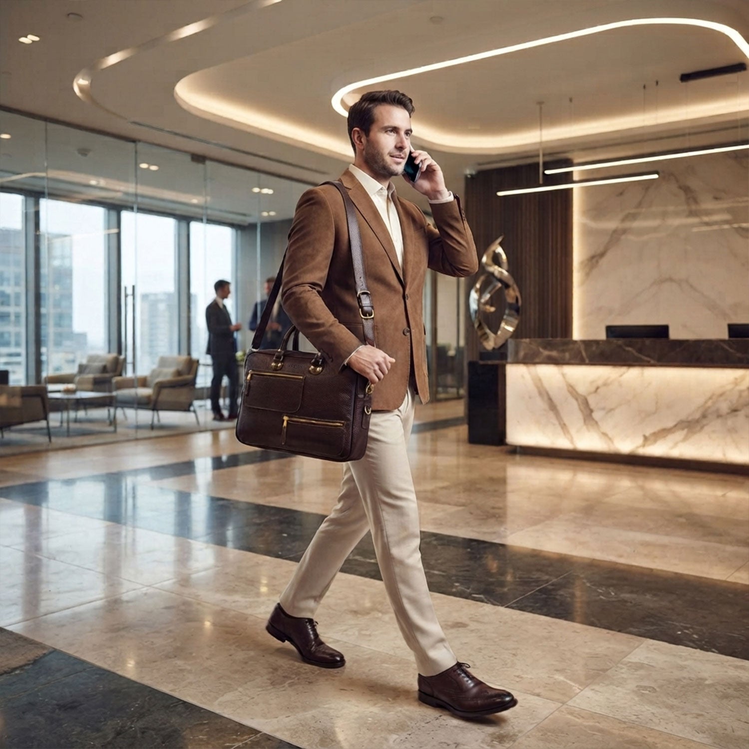 Blake Zippered Briefcase-5