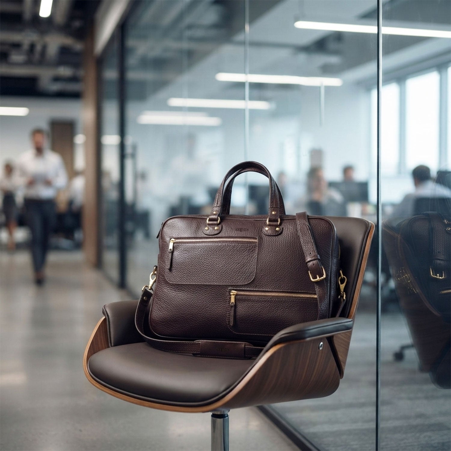 Blake Zippered Briefcase-4