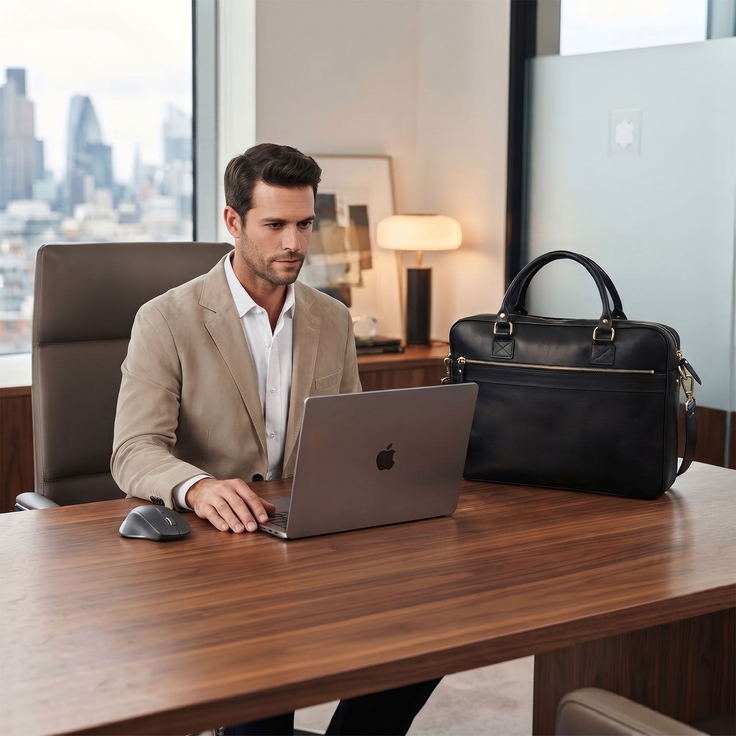 Benjamin Zippered Briefcase-6