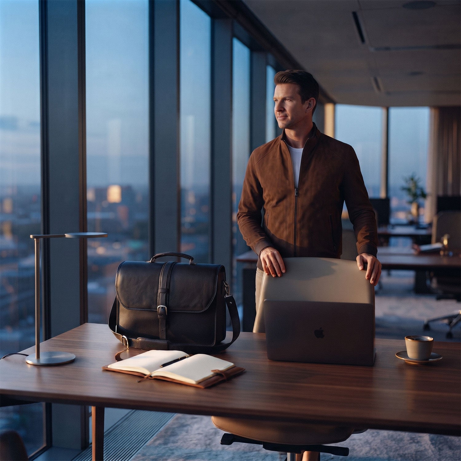 Melville Double Compartment Briefcase-11