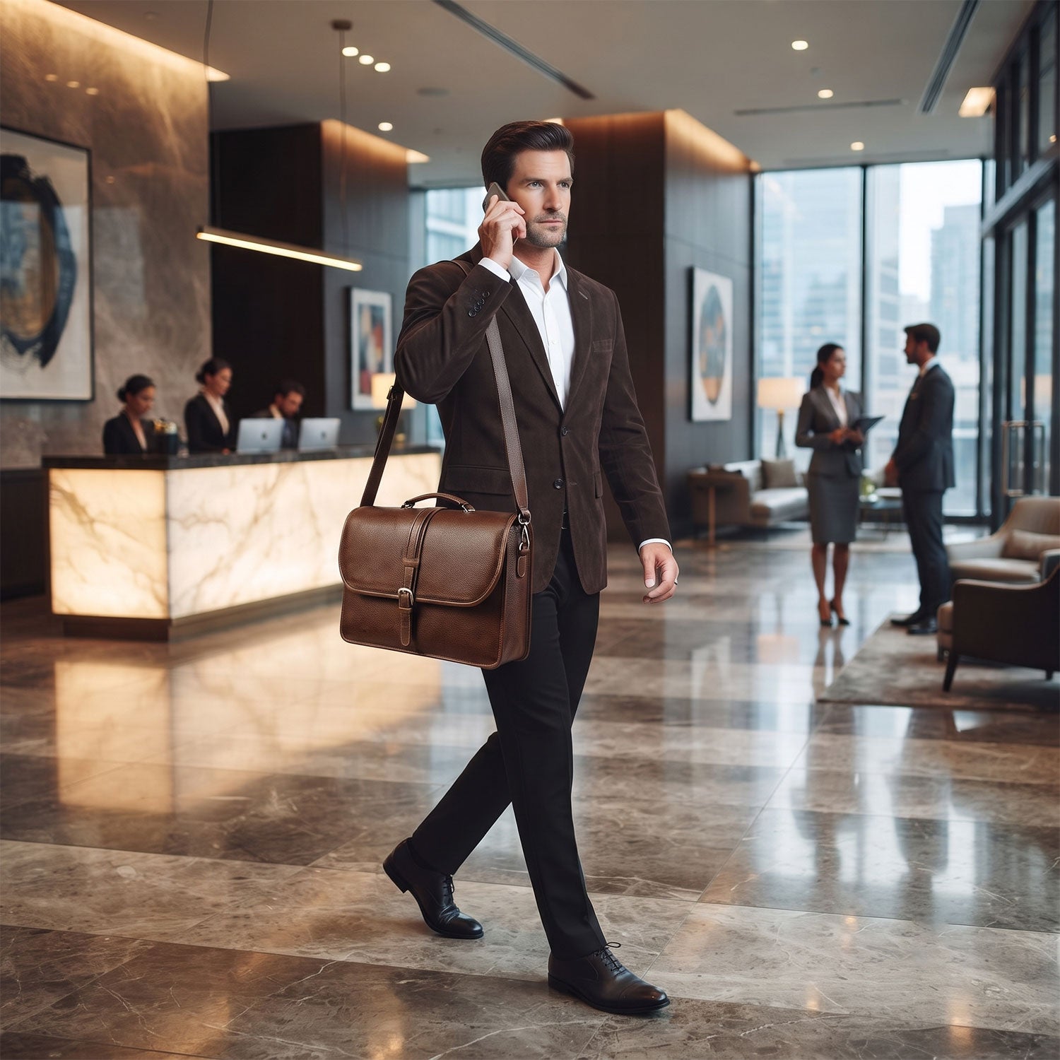 Melville Double Compartment Briefcase-17