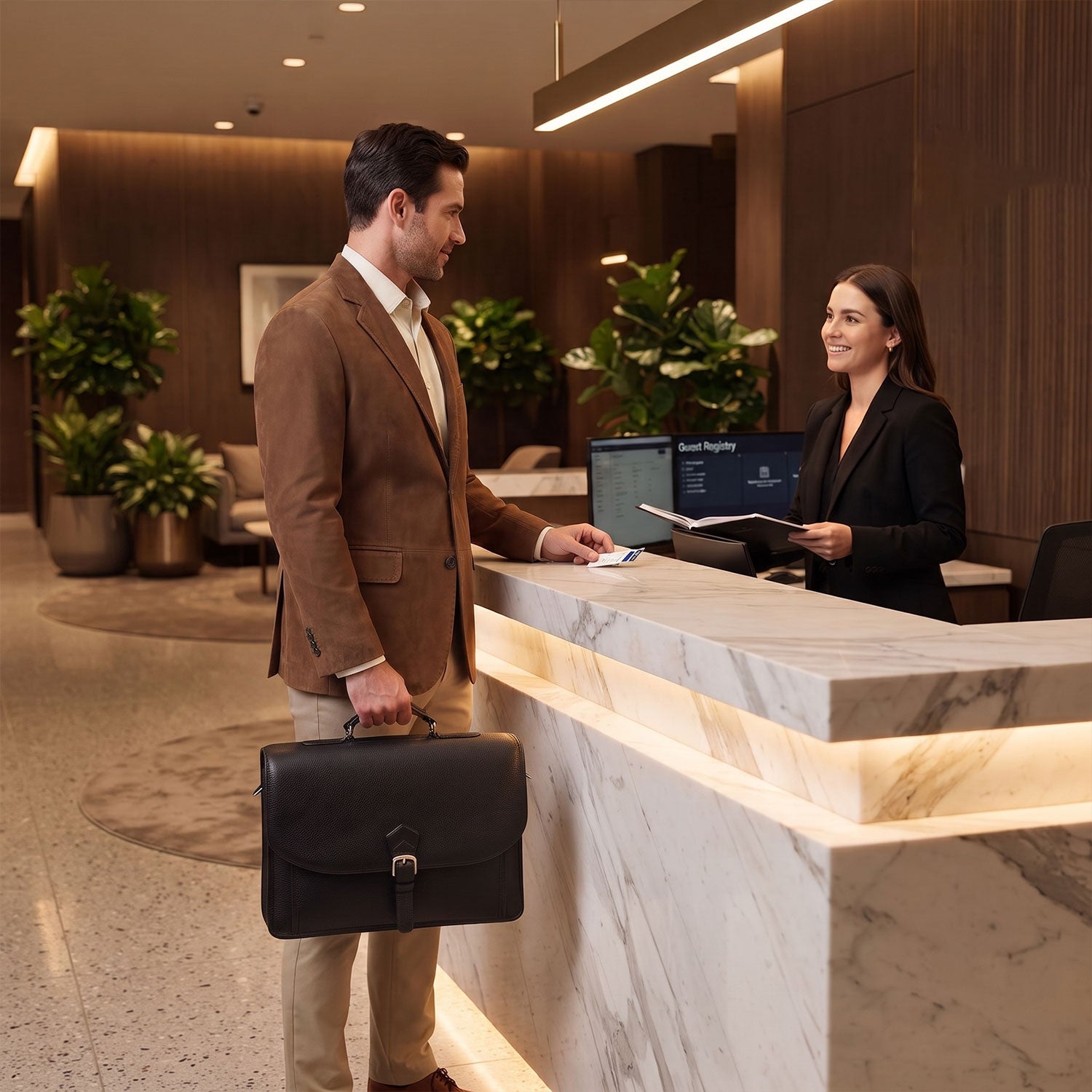 Simon Double Compartment Briefcase-6