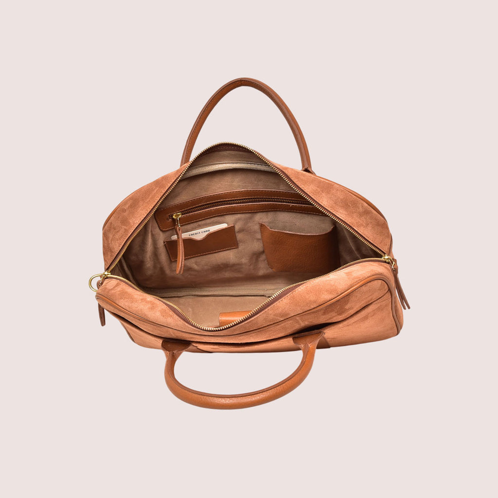 Peyson Suede Briefcase