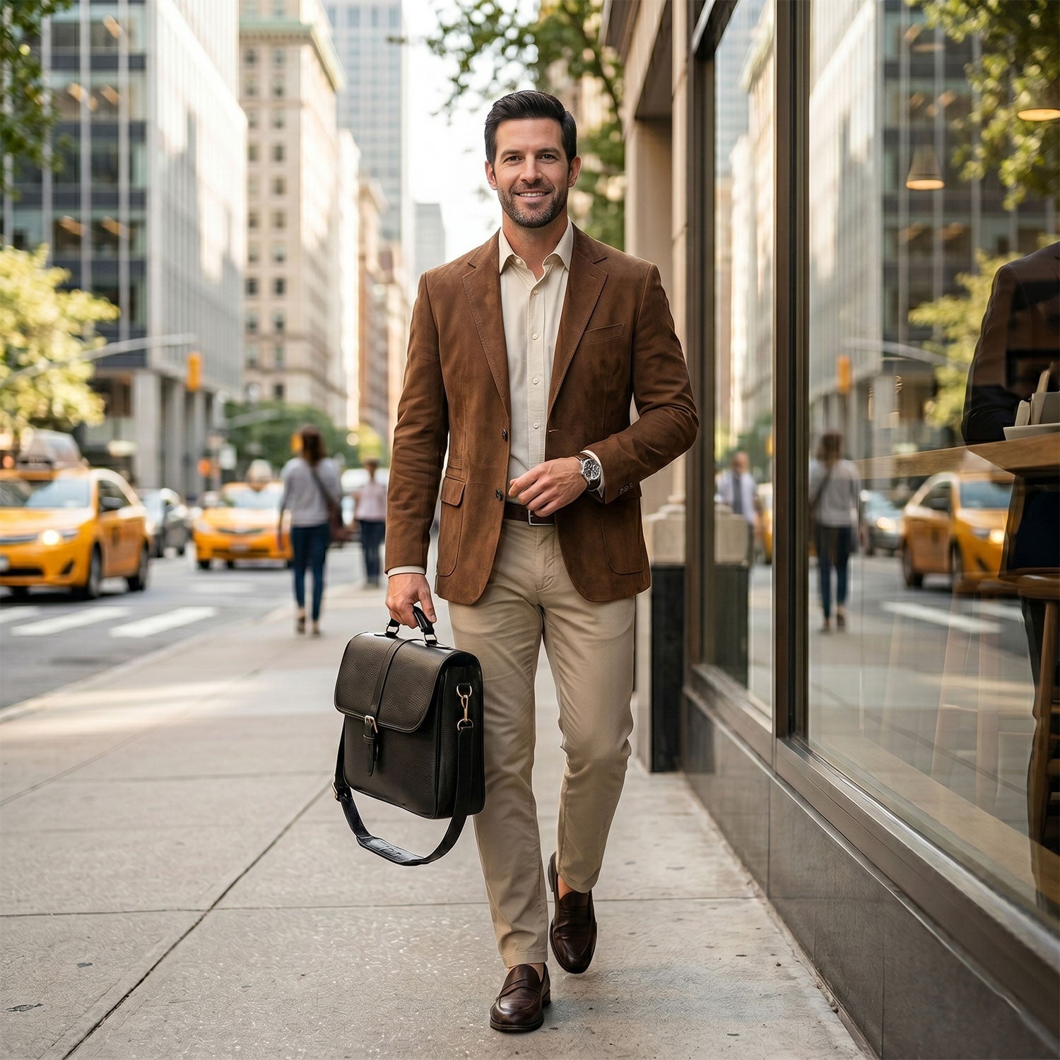 Beckett Briefcase with laptop computer case-6