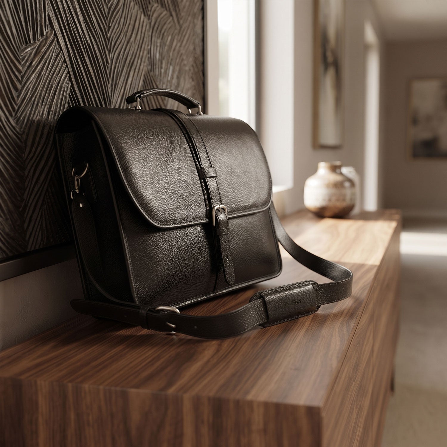Beckett Briefcase with laptop computer case-5