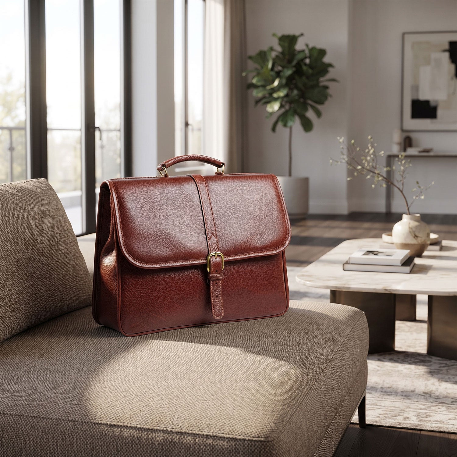 Beckett Briefcase with laptop computer case-11