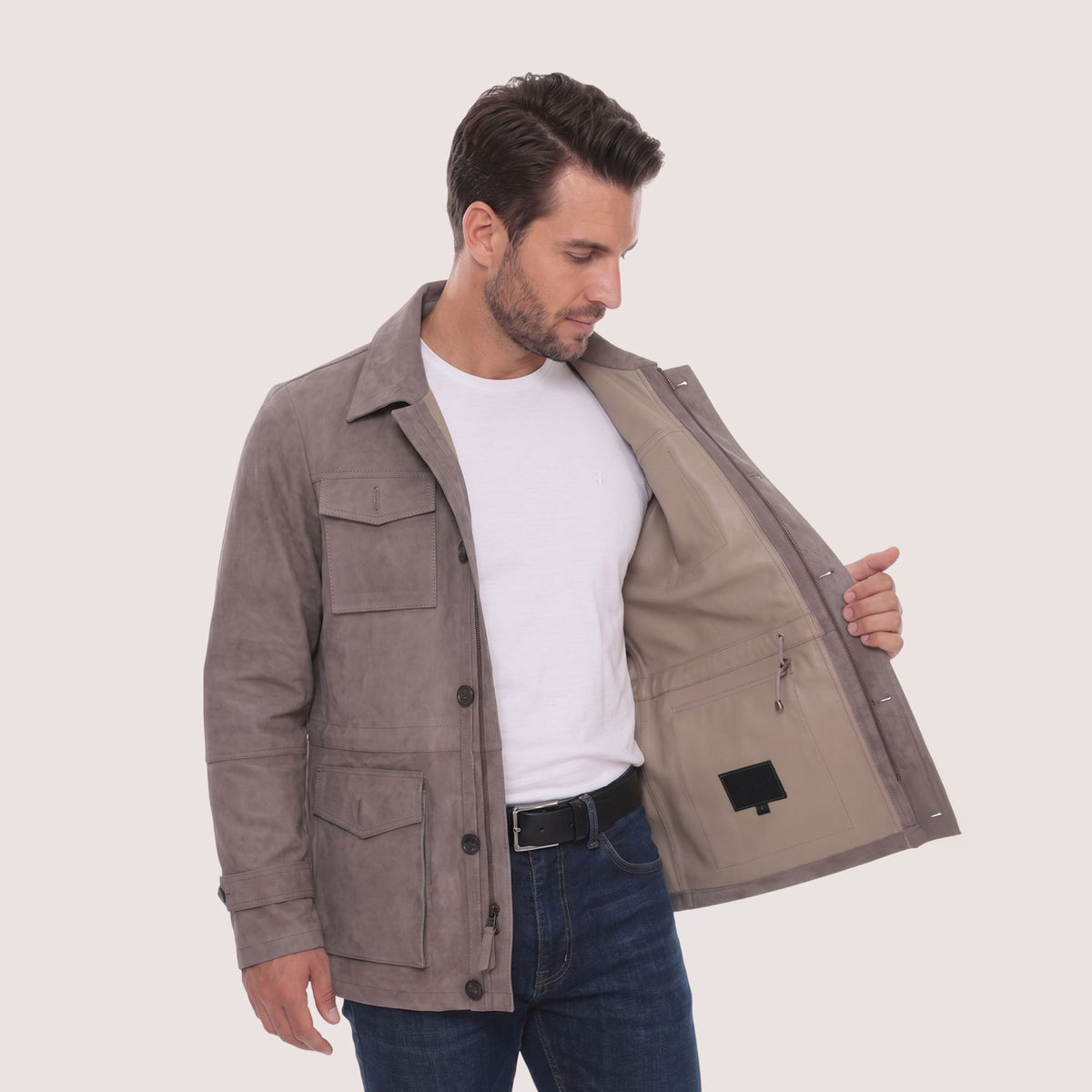 Safari Field Goat Suede Jacket-17