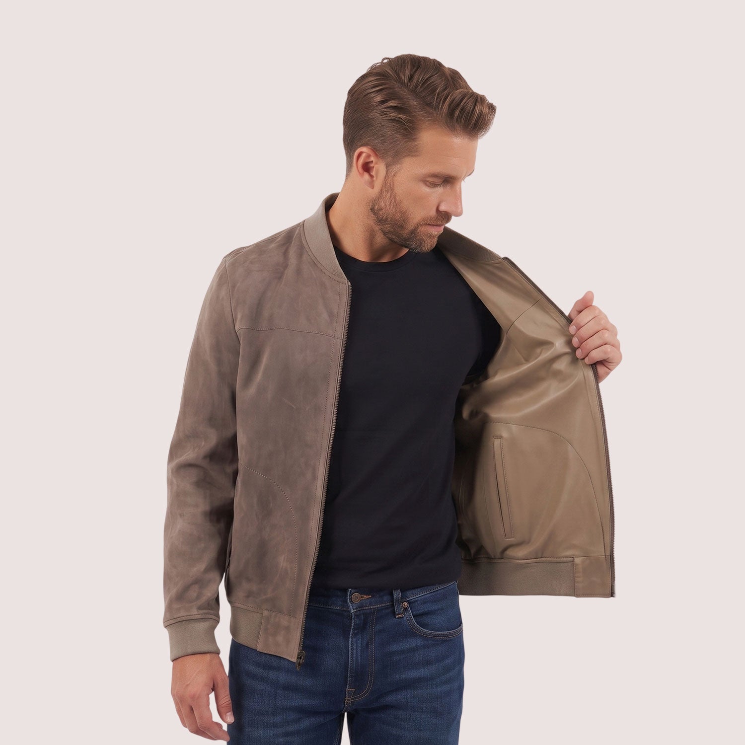 Hayes Goat Suede Jacket-8