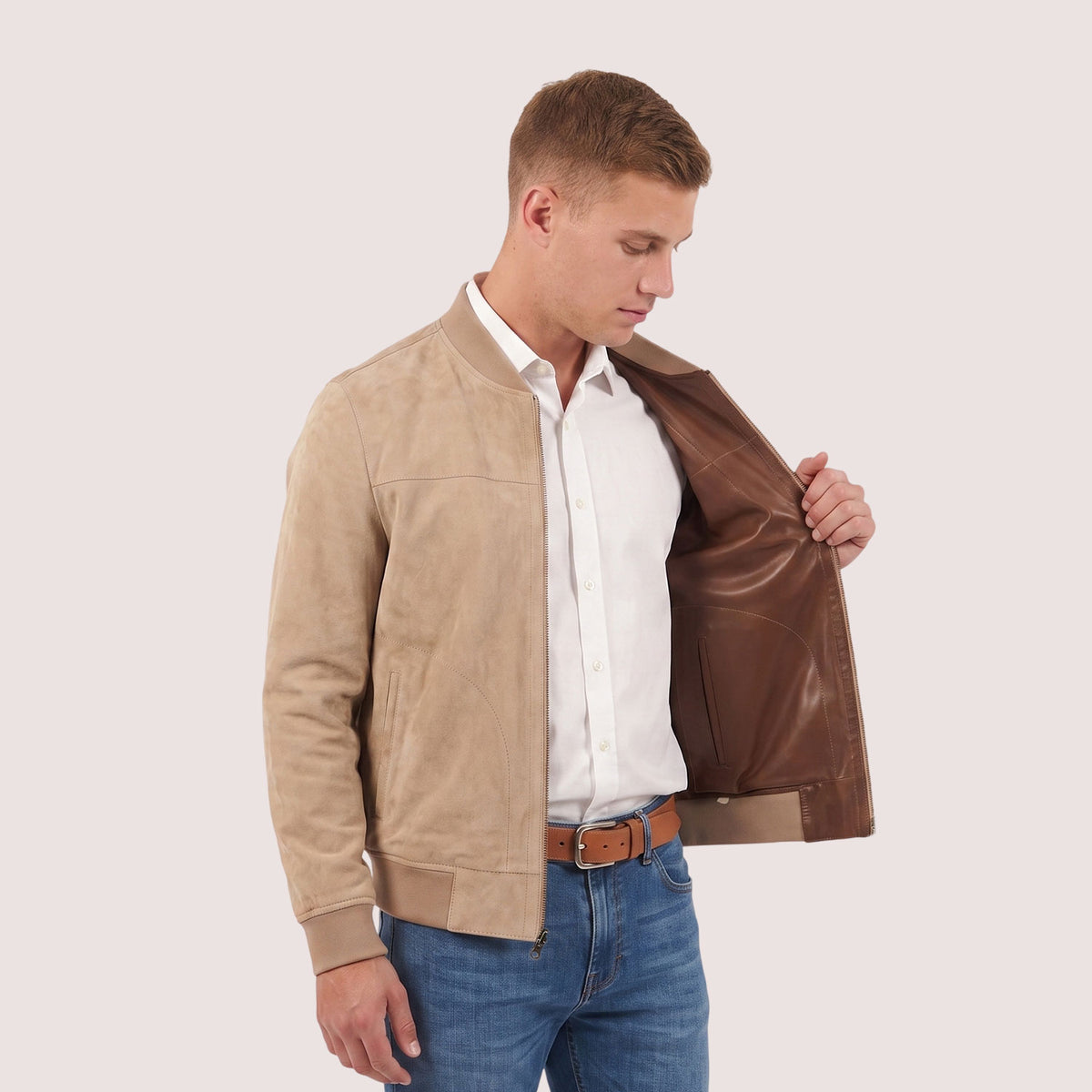 Hayes Goat Suede Jacket-3