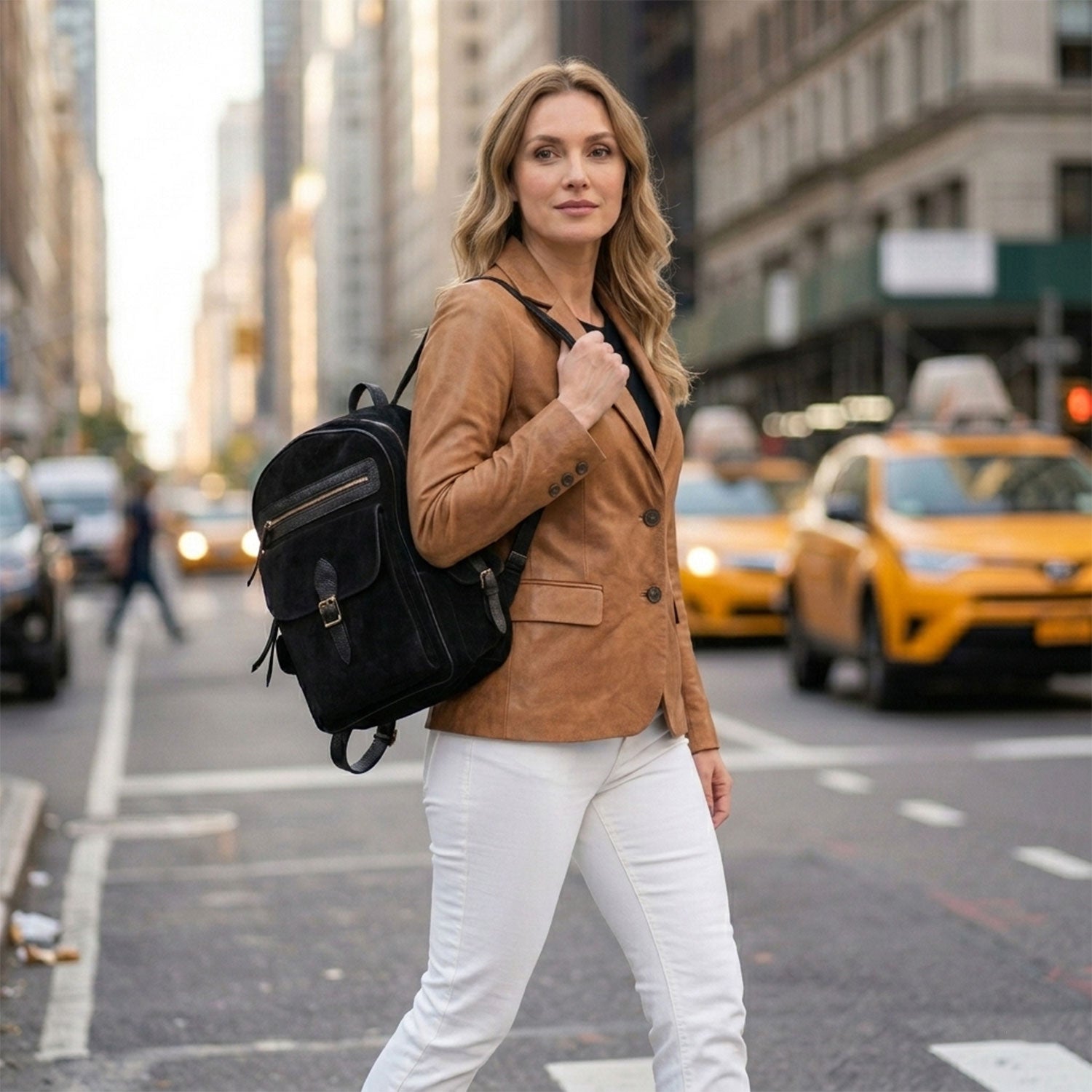Burnett Suede Backpack-5